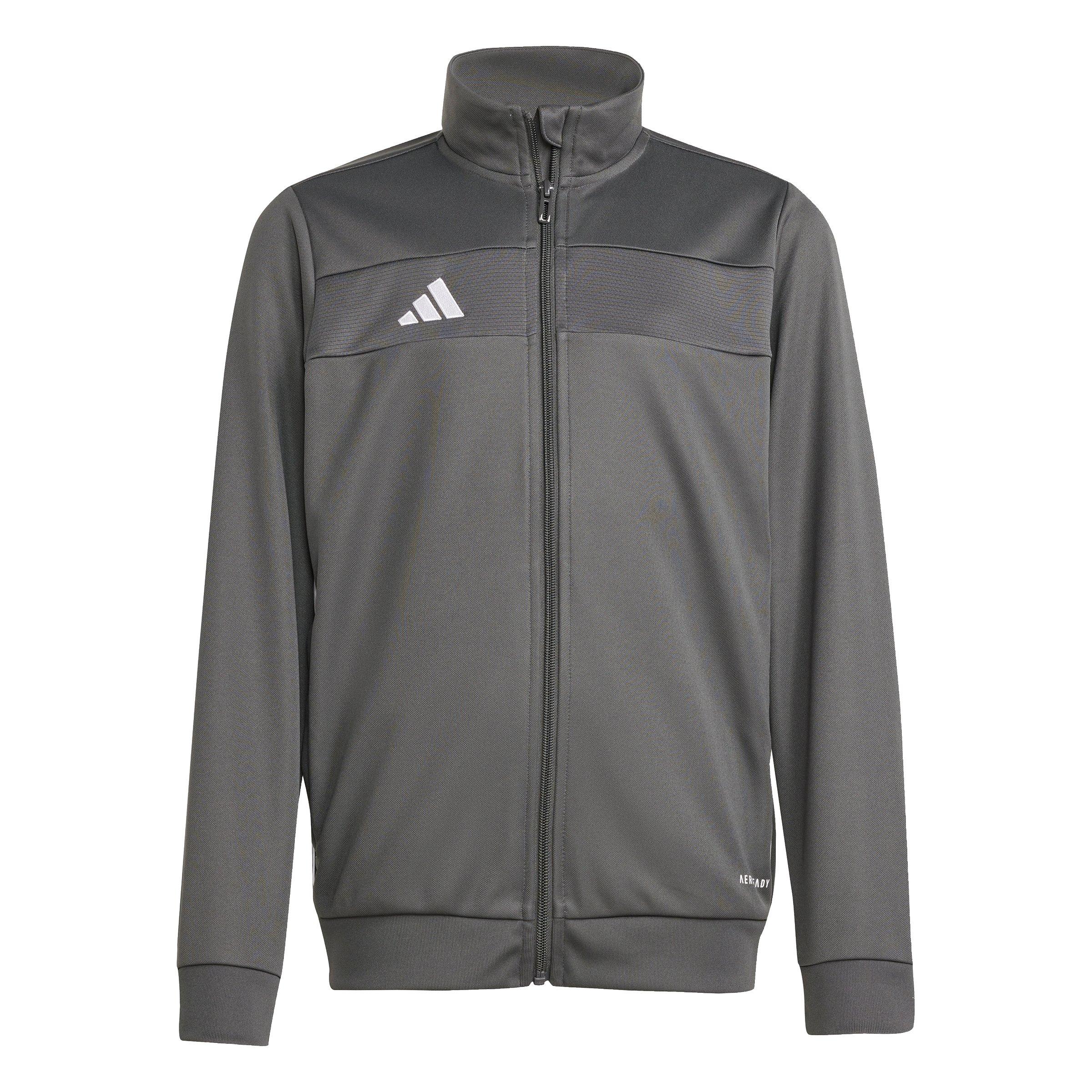 adidas Big Kids' Tiro 25 Essentials Soccer Training Jacket - Grey - GREY Thumbnail View 6