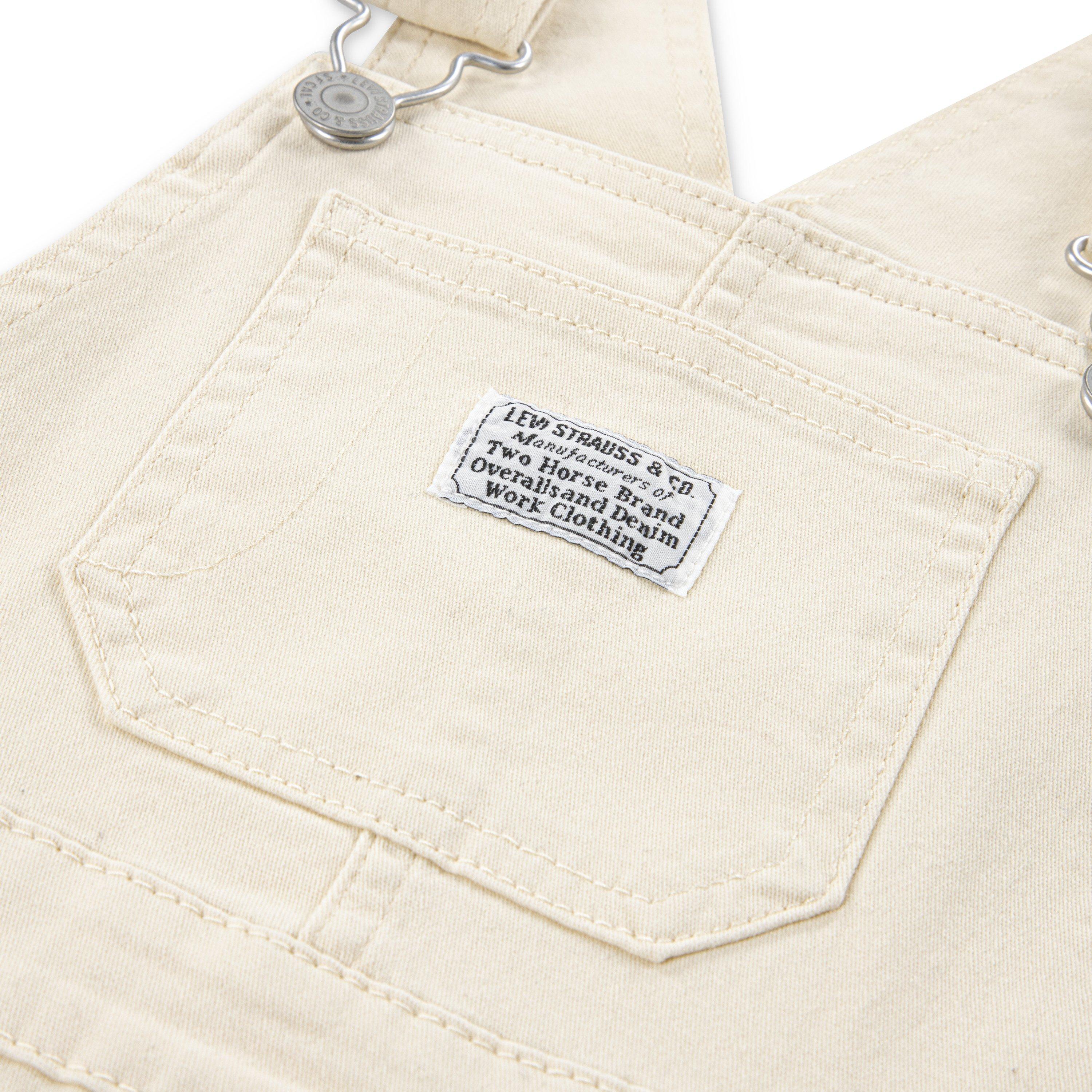 Levi's Twill Toddler Boys' Beige Denim Overalls - BEIGE