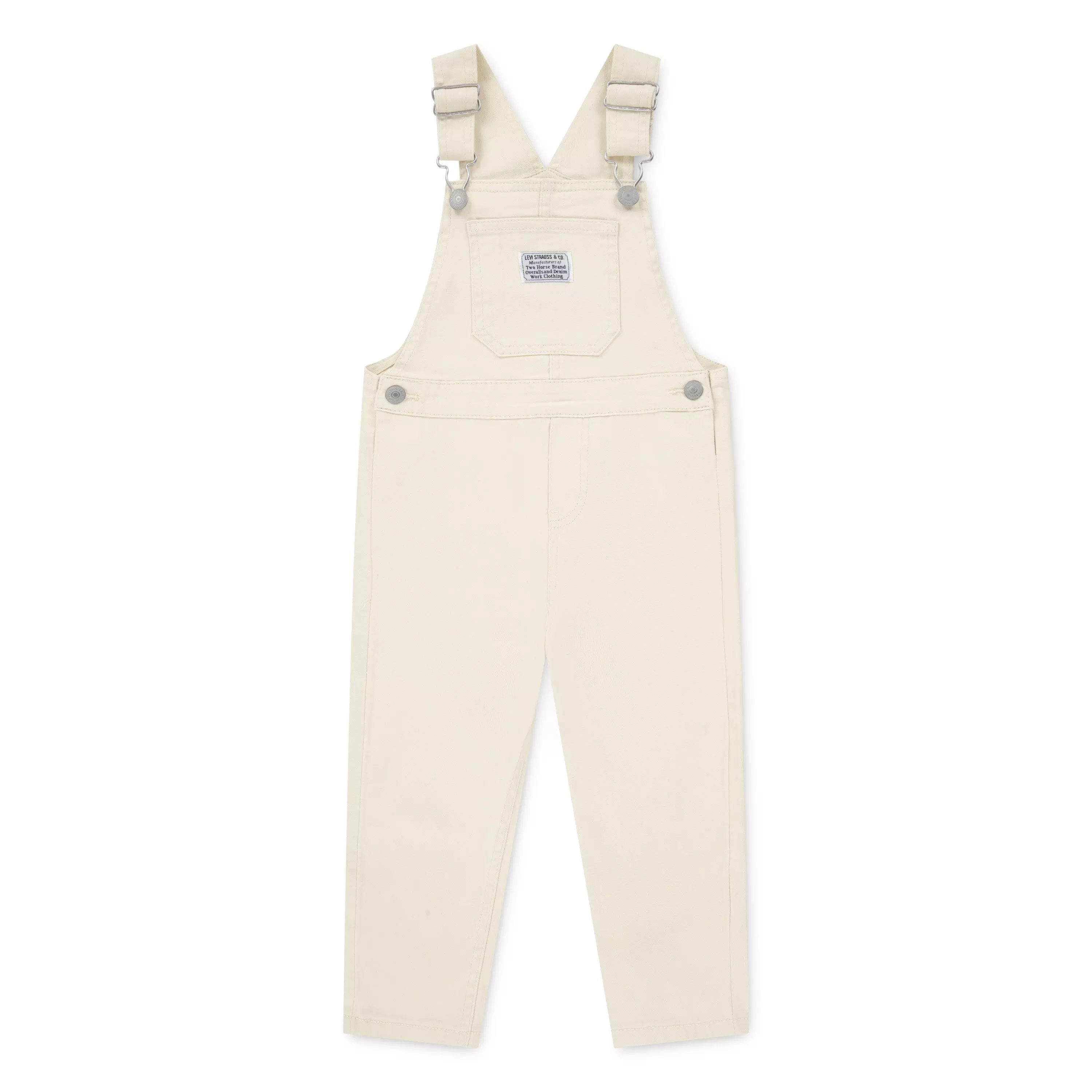 Levi's Twill Toddler Boys' Beige Denim Overalls - BEIGE