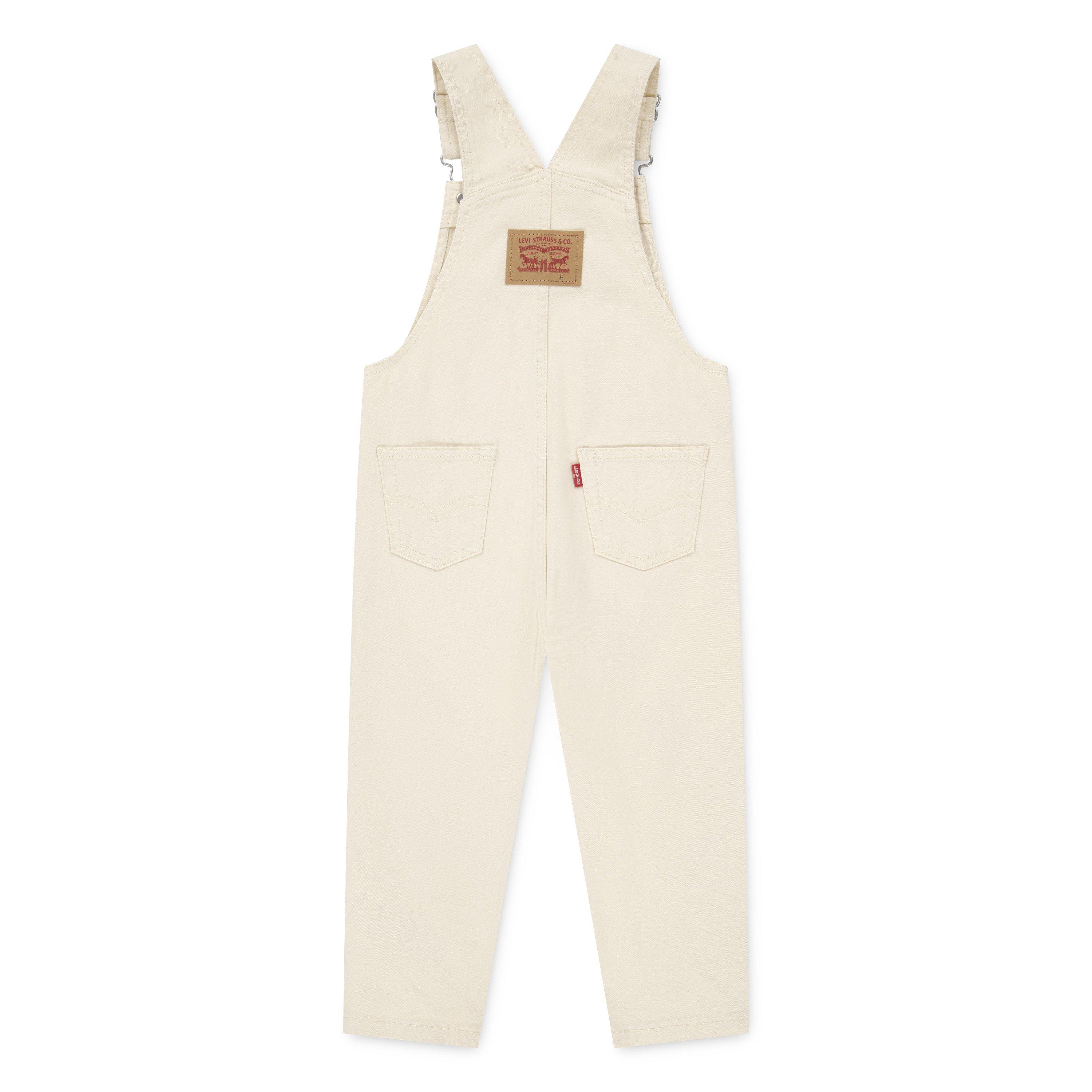 Levi's Twill Toddler Boys' Beige Denim Overalls - BEIGE