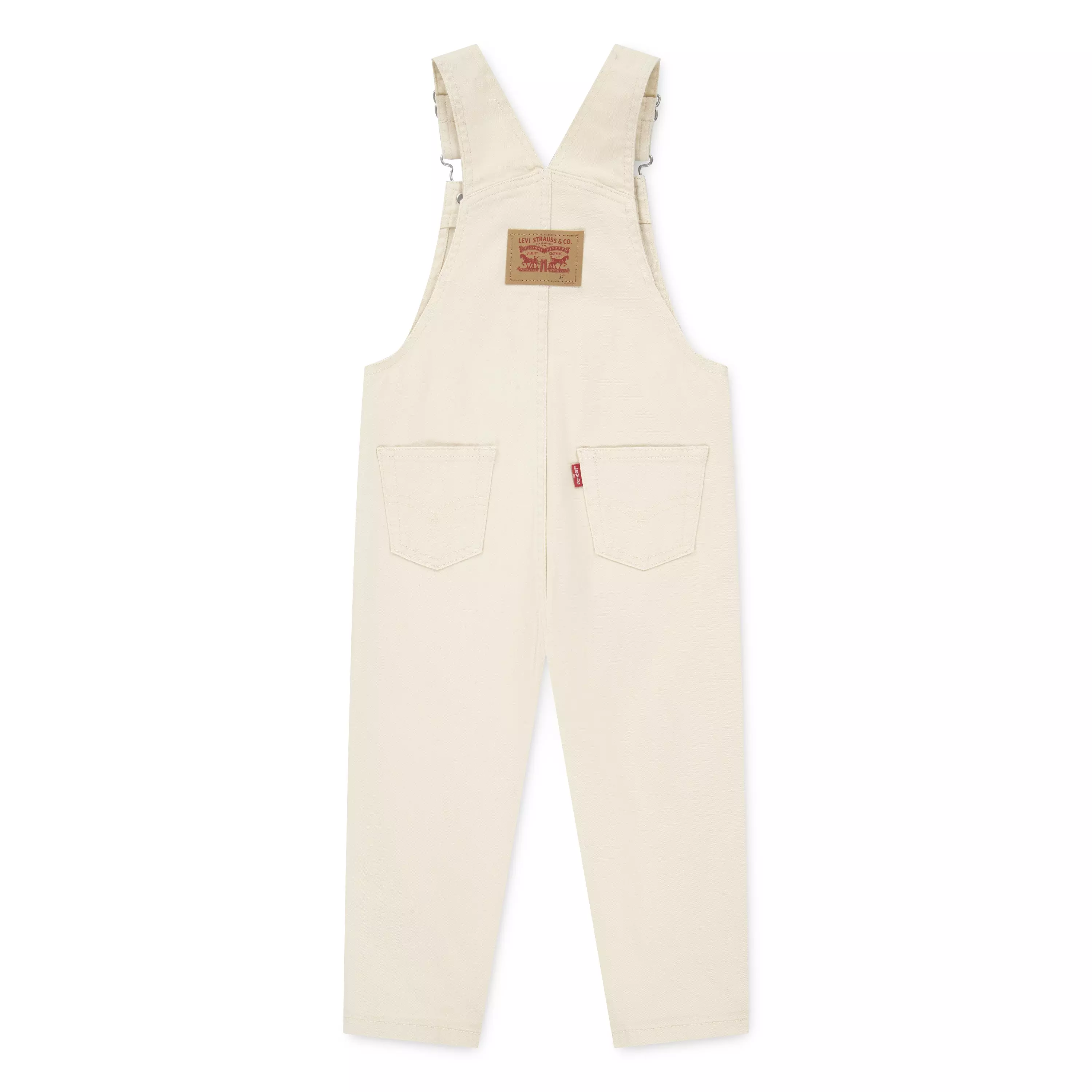 Levi's Twill Toddler Boys' Beige Denim Overalls - BEIGE