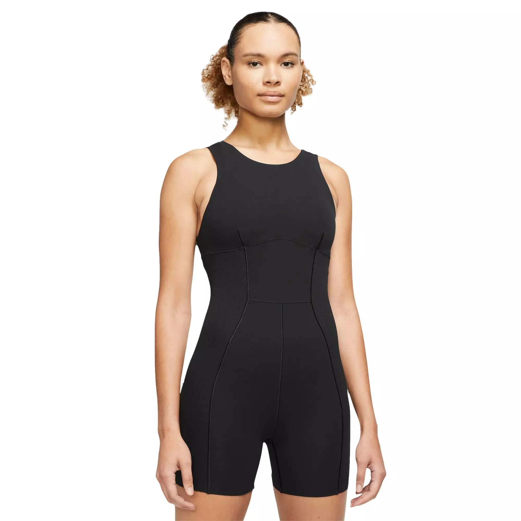 Nike Women's Dri-FIT Luxe 5" Jumpsuit - BLACK