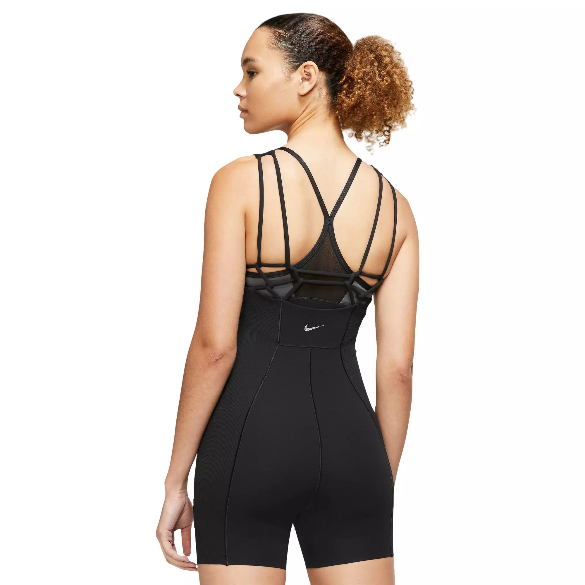 Nike Women's Dri-FIT Luxe 5" Jumpsuit - BLACK