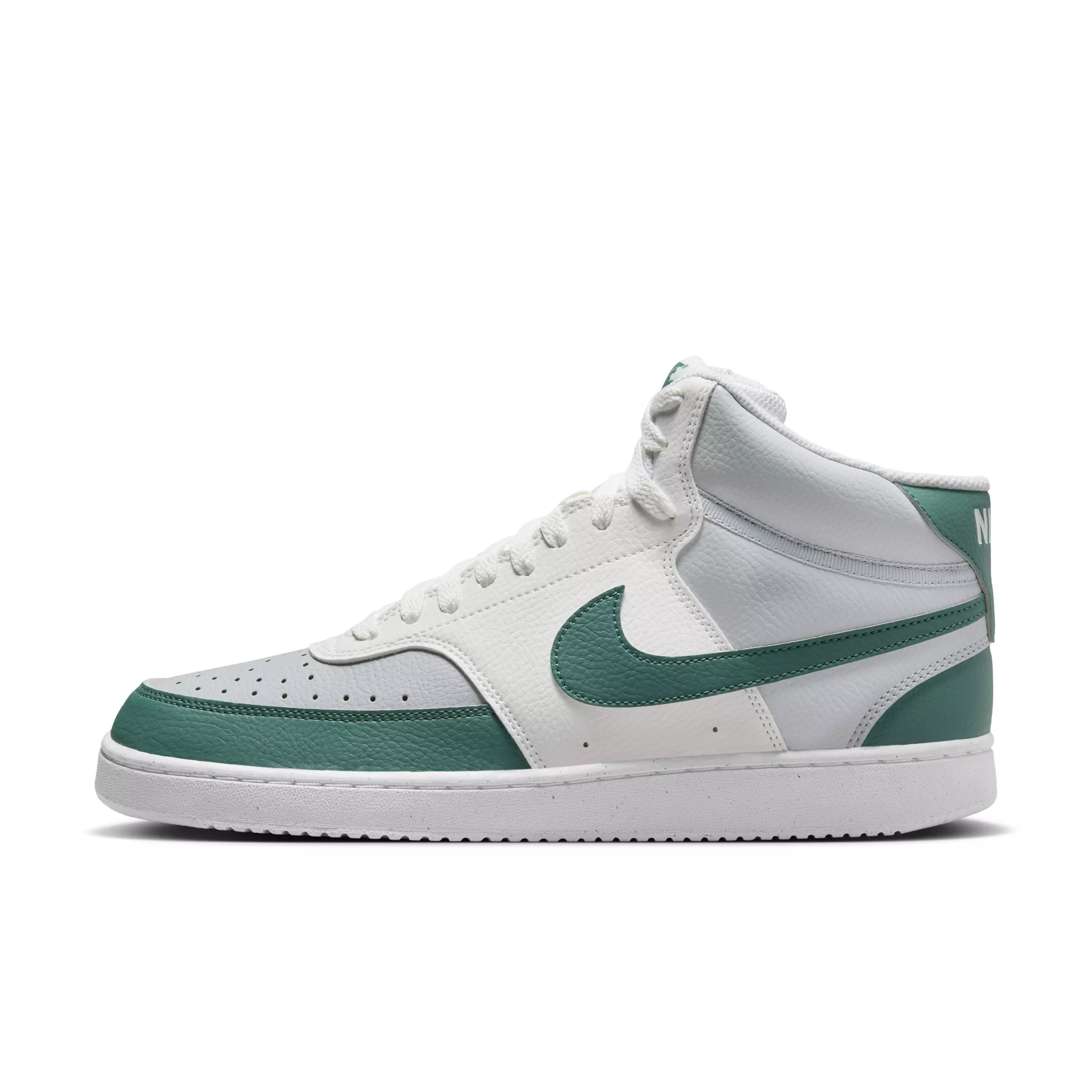 Nike Court Vision Mid Next Nature "Summit White/Pure Platinum/White/Bicoastal" Men's Shoe - WHITE/PLATINUM/WHITE/BICOASTAL