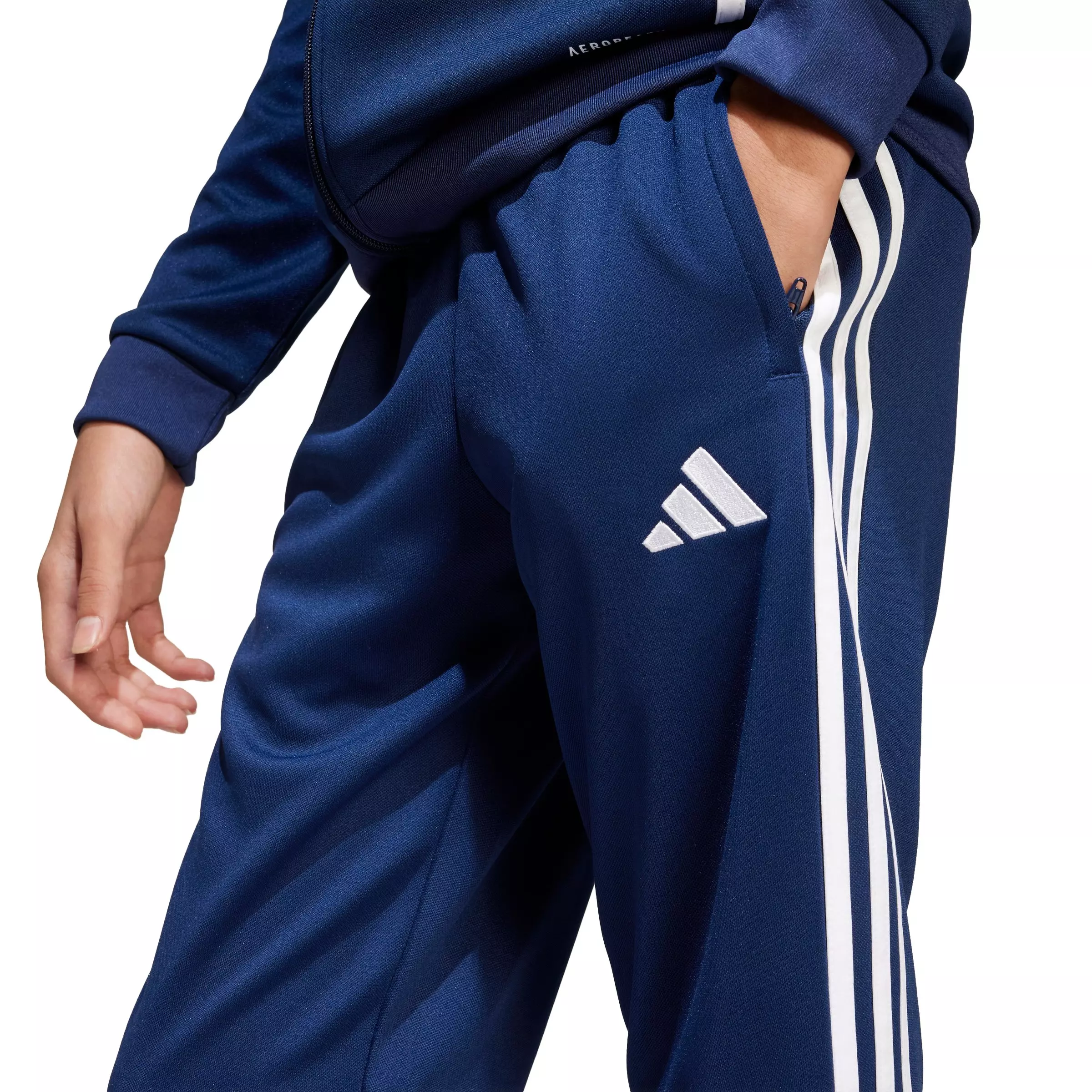 adidas Big Kids' Tiro 25 Essentials Training Tracksuit Bottoms - Blue - BLUE