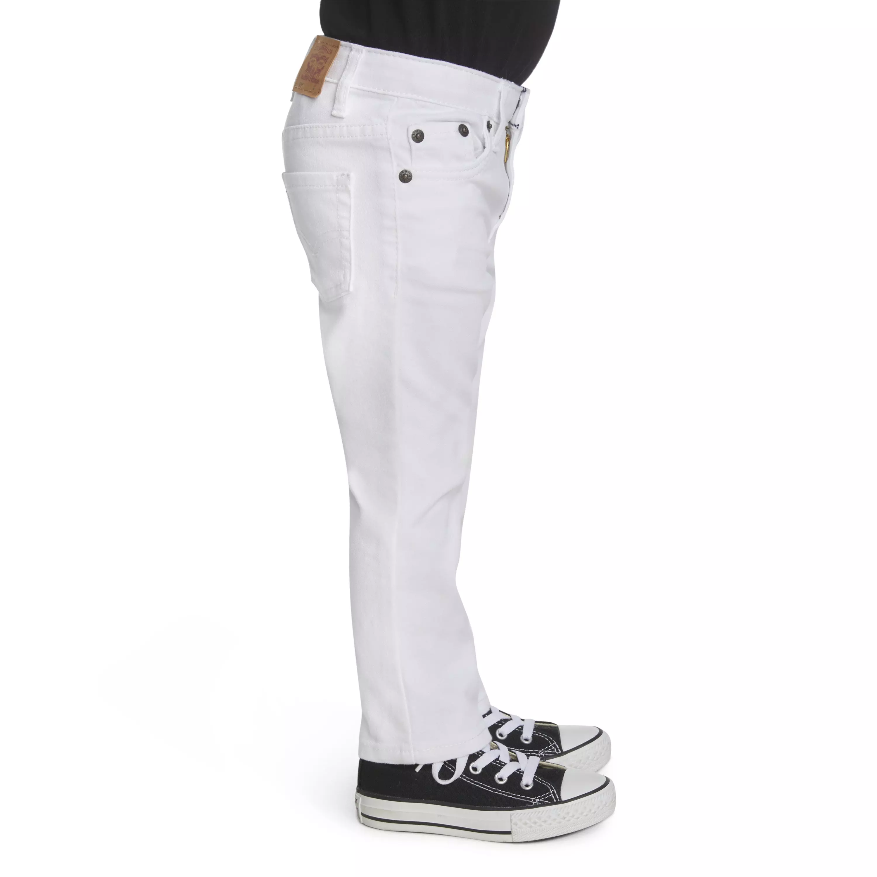 Levi's Toddler Boys' 511 Eco-Soft Performance Slim Fit White Wash Denim Straight Jeans - WHITE