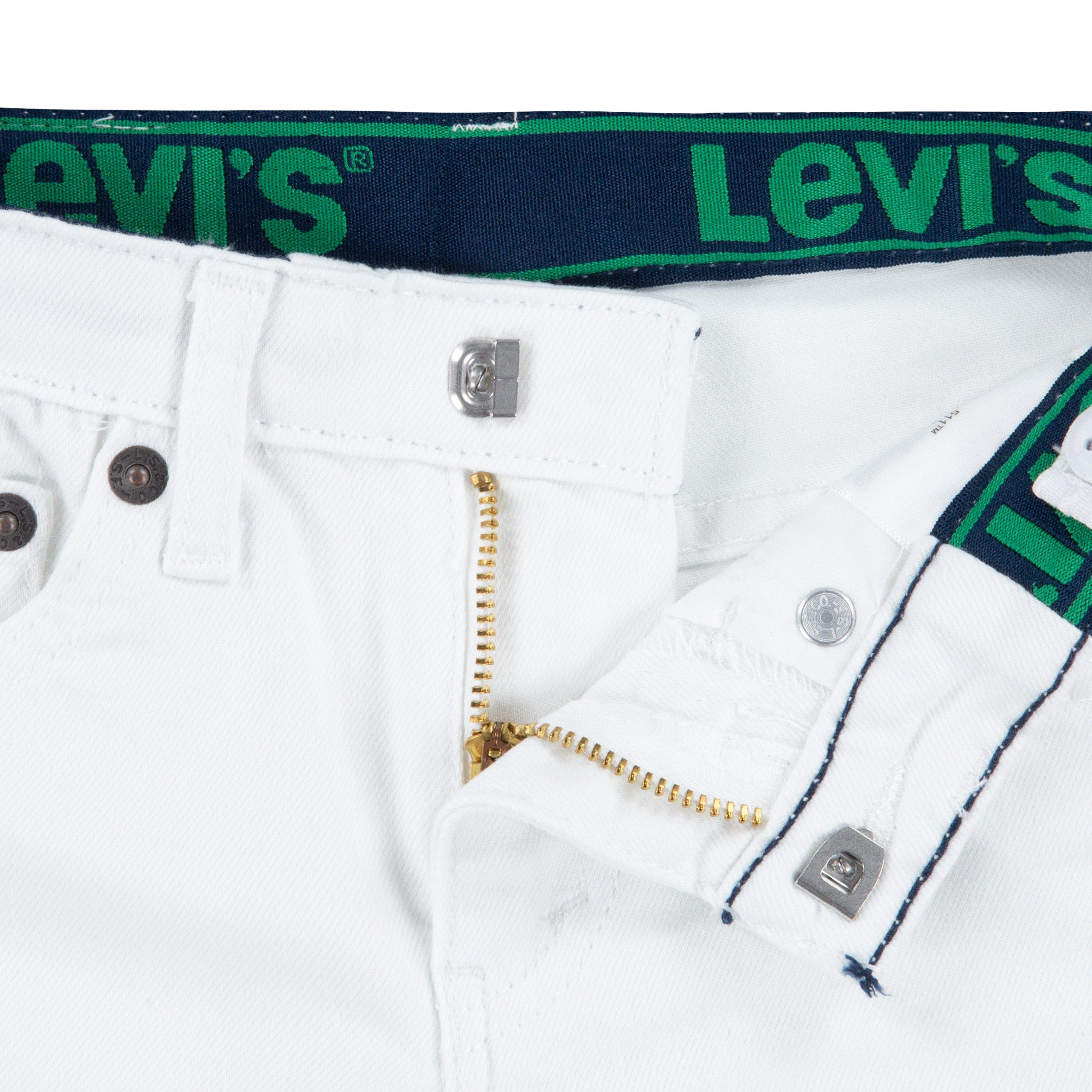 Levi's Toddler Boys' 511 Eco-Soft Performance Slim Fit White Wash Denim Straight Jeans - WHITE Thumbnail View 5