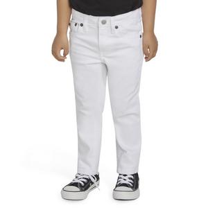 Levi's Toddler Boys' 511 Eco-Soft Performance Slim Fit White Wash Denim Straight Jeans