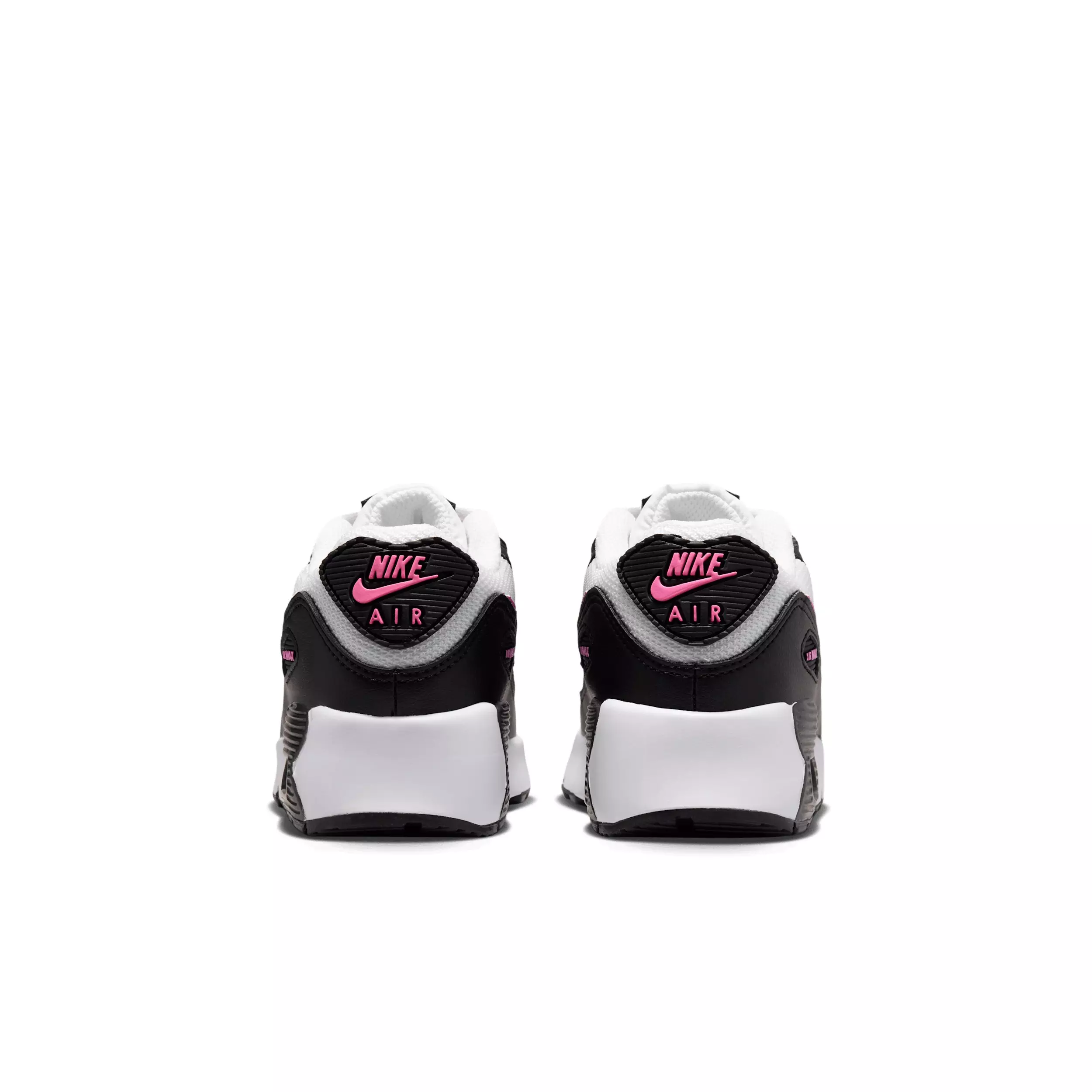 Nike Air Max 90 Mesh "White/Black/Anthracite/Playful Pink" Preschool Girls' Shoe - WHITE/BLACK/ANTHRACITE/PINK