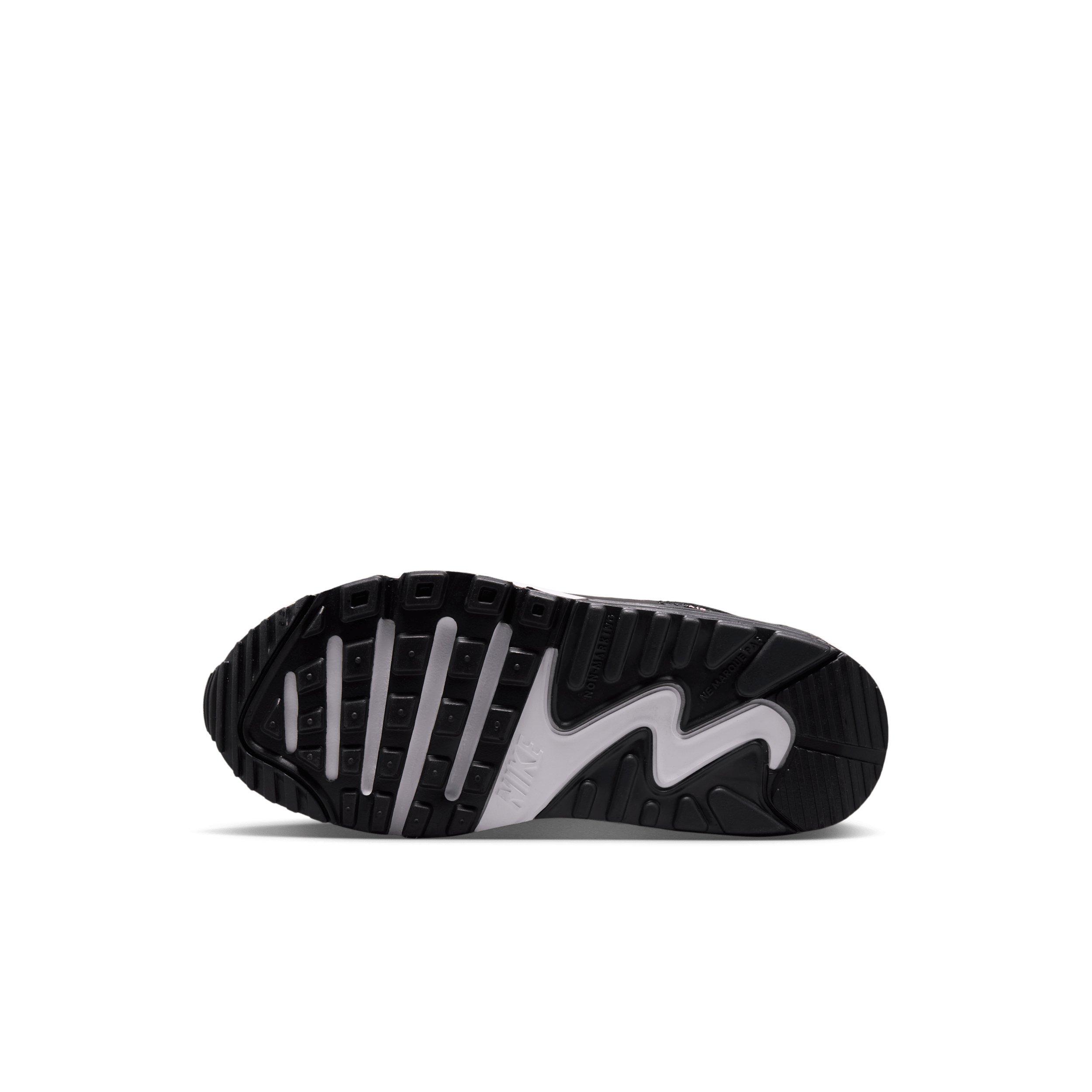 Nike Air Max 90 Mesh "White/Black/Anthracite/Playful Pink" Preschool Girls' Shoe - WHITE/BLACK/ANTHRACITE/PINK Thumbnail View 6