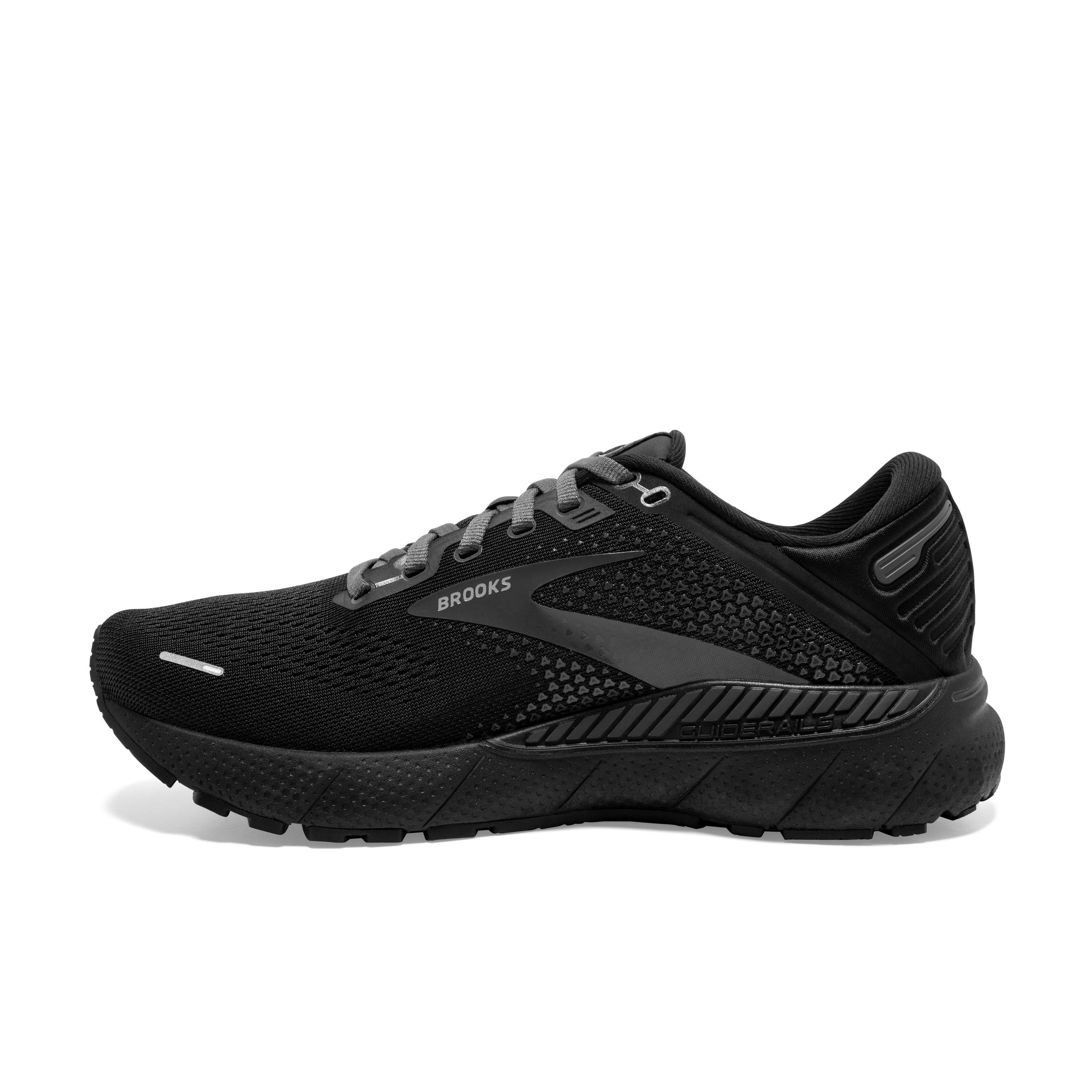Brooks Adrenaline GTS 22 "Black/Black/Ebony" Women's Running Shoe - BLACK/BLACK/EBONY Thumbnail View 2