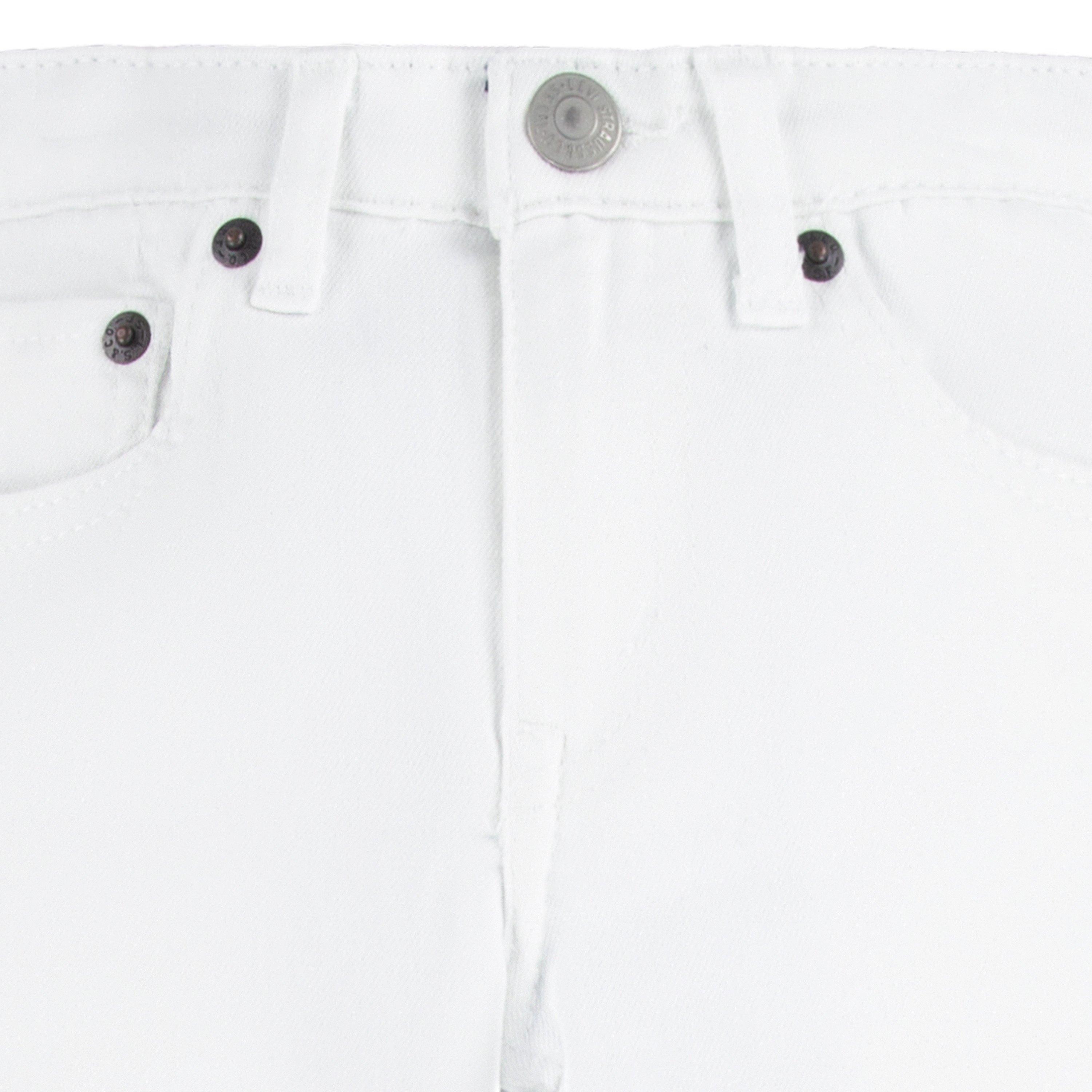 Levi's 511 Eco-Soft Performance Slim Fit White Wash Little Boys' White Denim Straight Jeans - WHITE Thumbnail View 4