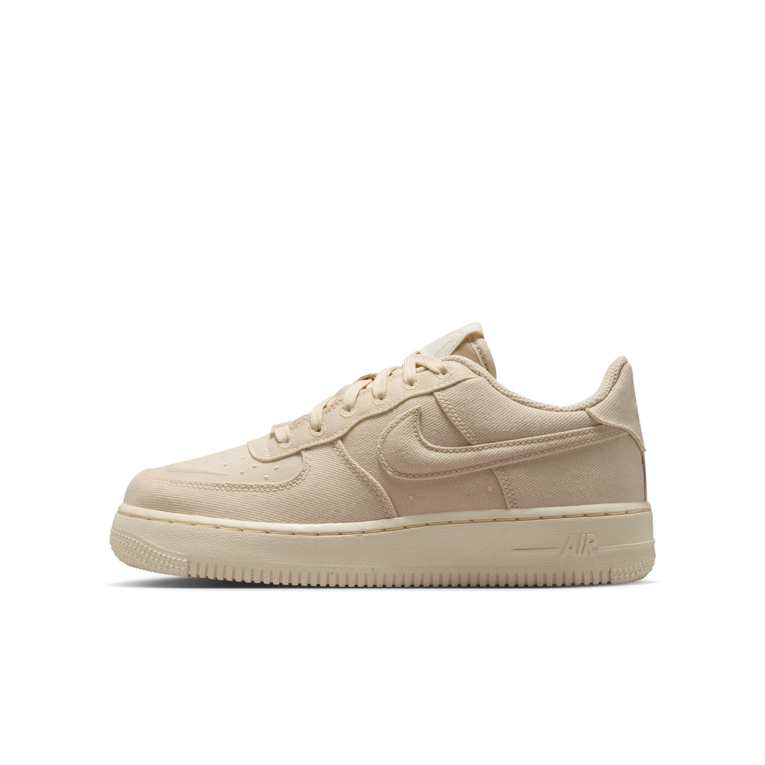 Nike Air Force 1 "Beach/Coconut Milk/Sail/Beach" Grade School Girls' Shoe - BEACH/MILK/SAIL/BEACH
