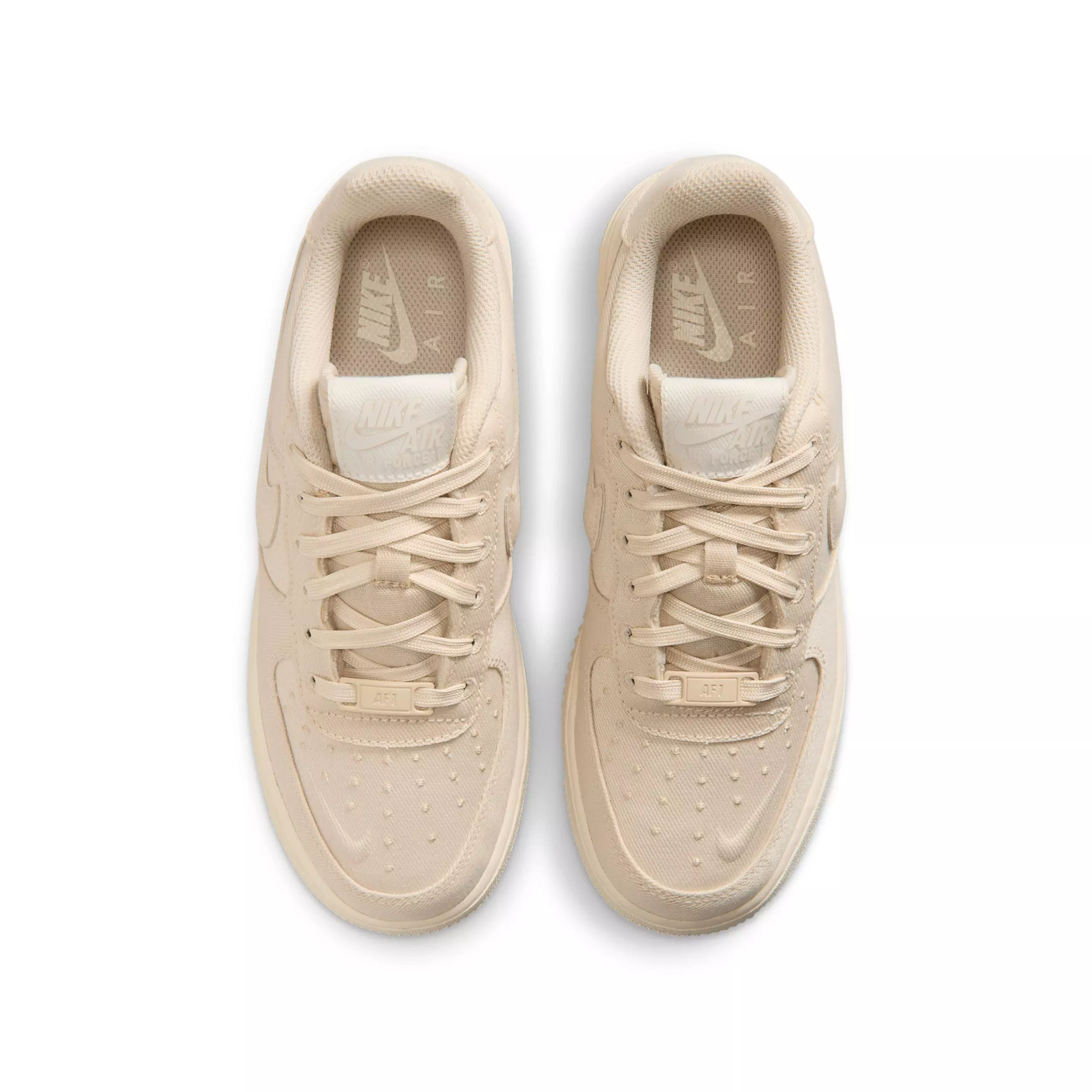 Nike Air Force 1 "Beach/Coconut Milk/Sail/Beach" Grade School Girls' Shoe - BEACH/MILK/SAIL/BEACH