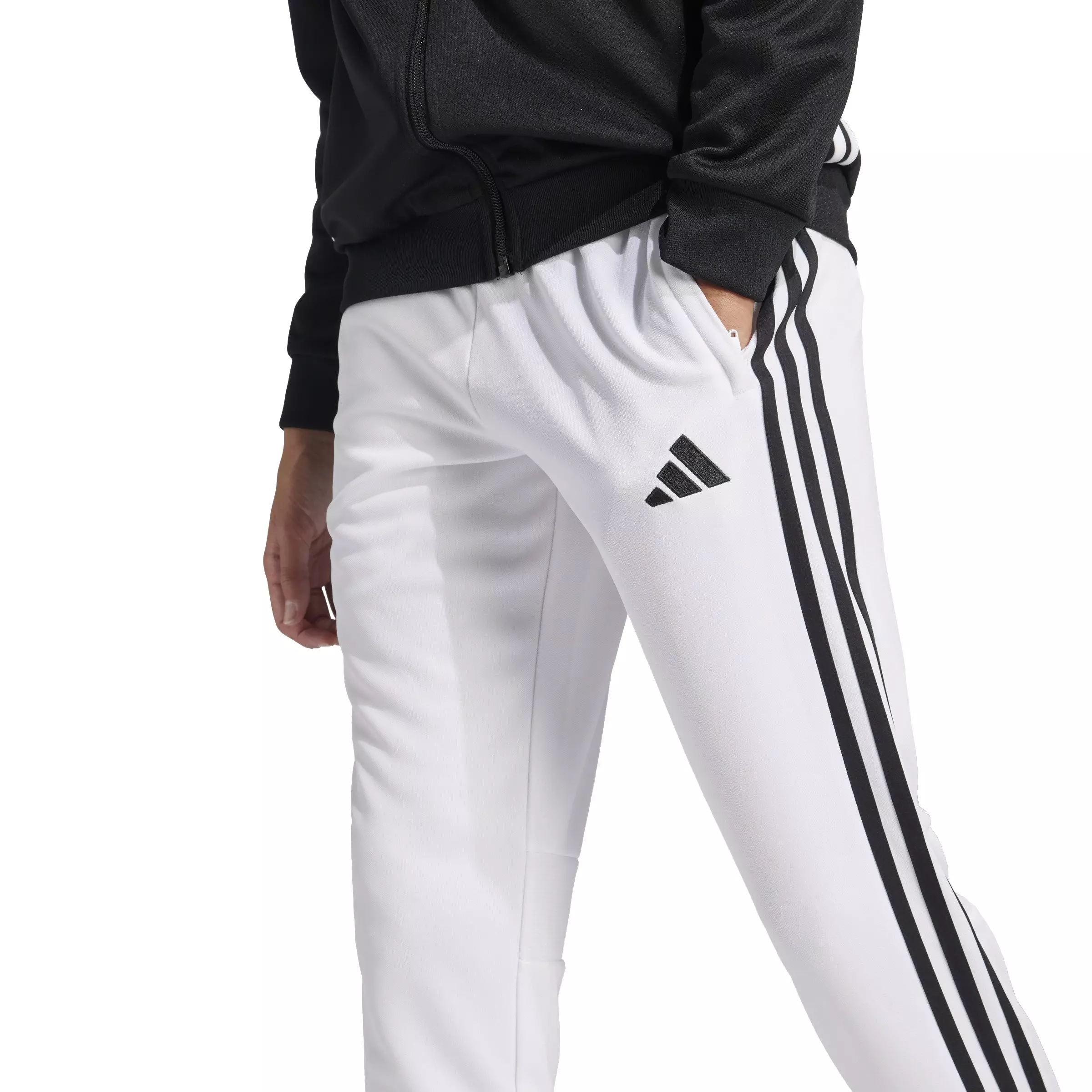 adidas Big Kids' Tiro 25 Essentials Training Tracksuit Bottoms - White - WHITE