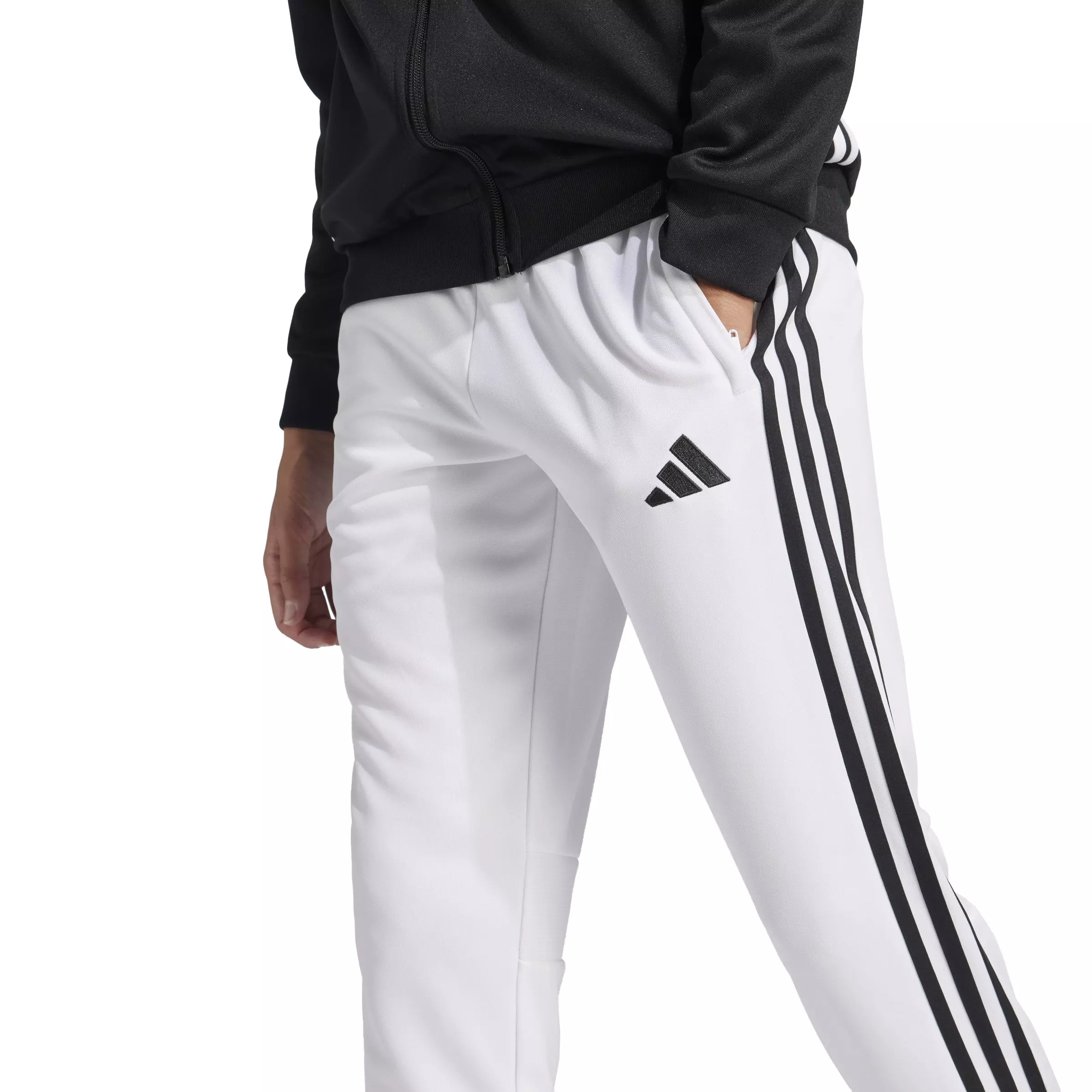 adidas Big Kids' Tiro 25 Essentials Training Tracksuit Bottoms - White - WHITE