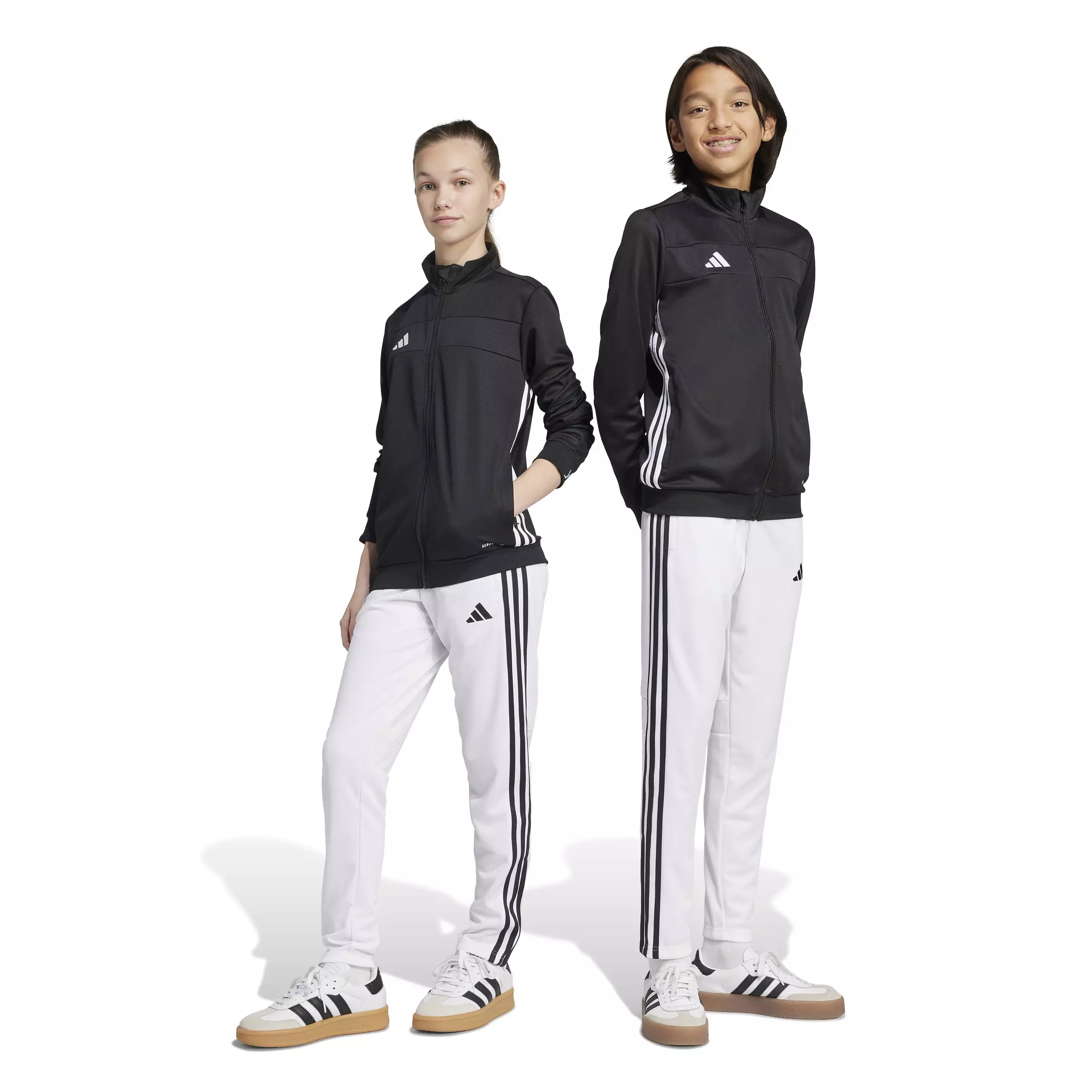 adidas Big Kids' Tiro 25 Essentials Training Tracksuit Bottoms - White - WHITE
