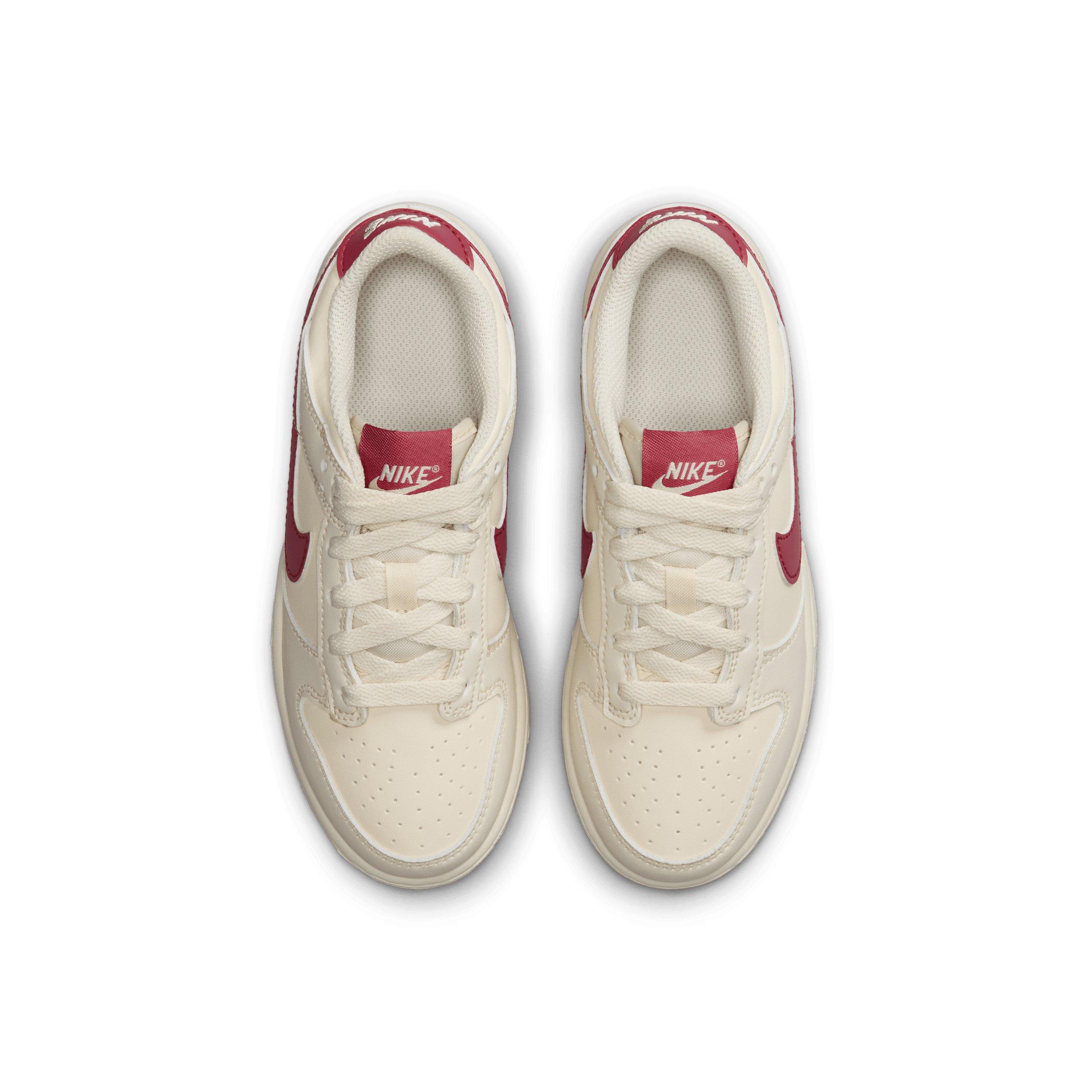 Nike Dunk Low "Soft Pearl/Pink Smoke" Preschool Girls' Shoe - PEARL/PINK Thumbnail View 4