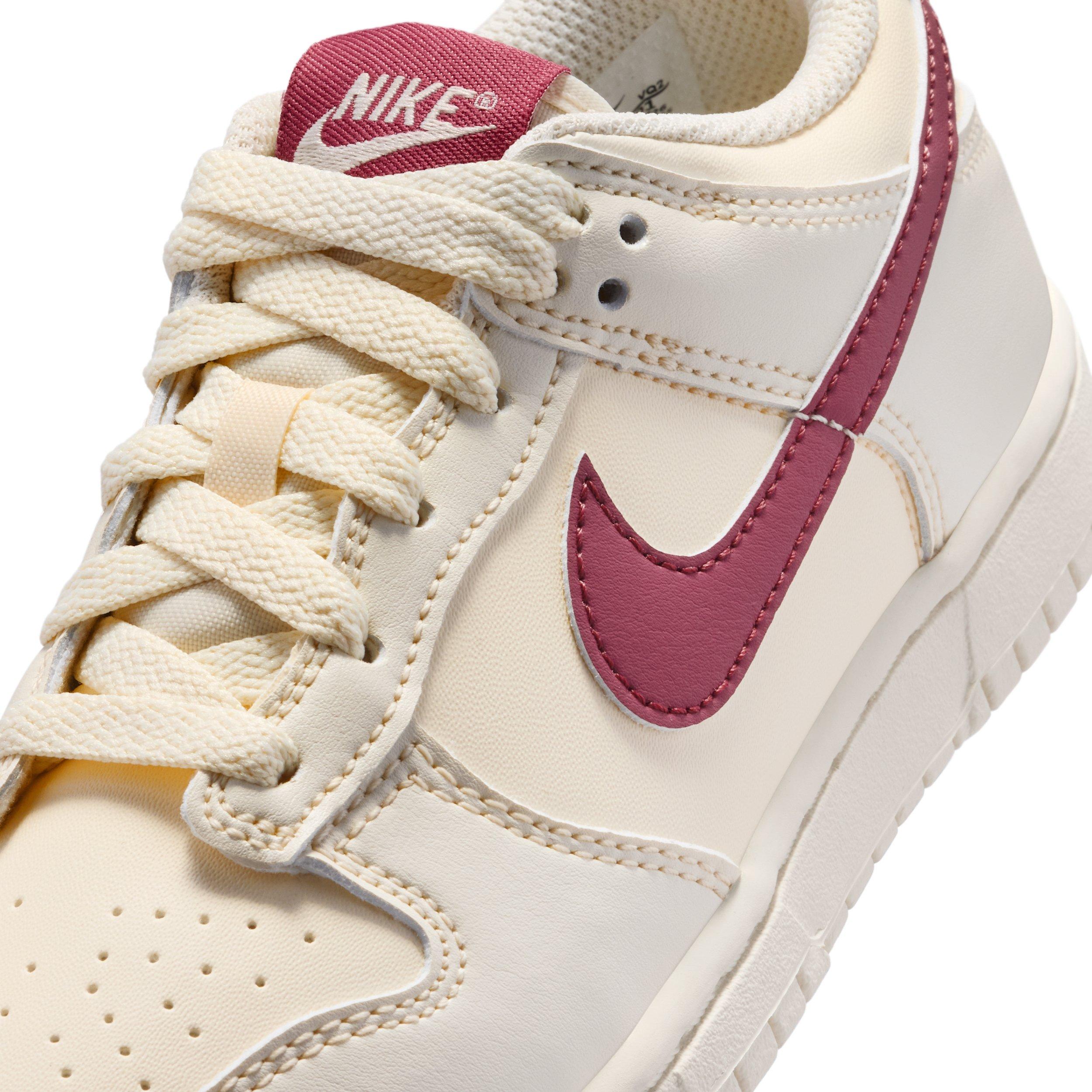 Nike Dunk Low "Soft Pearl/Pink Smoke" Preschool Girls' Shoe - PEARL/PINK Thumbnail View 7