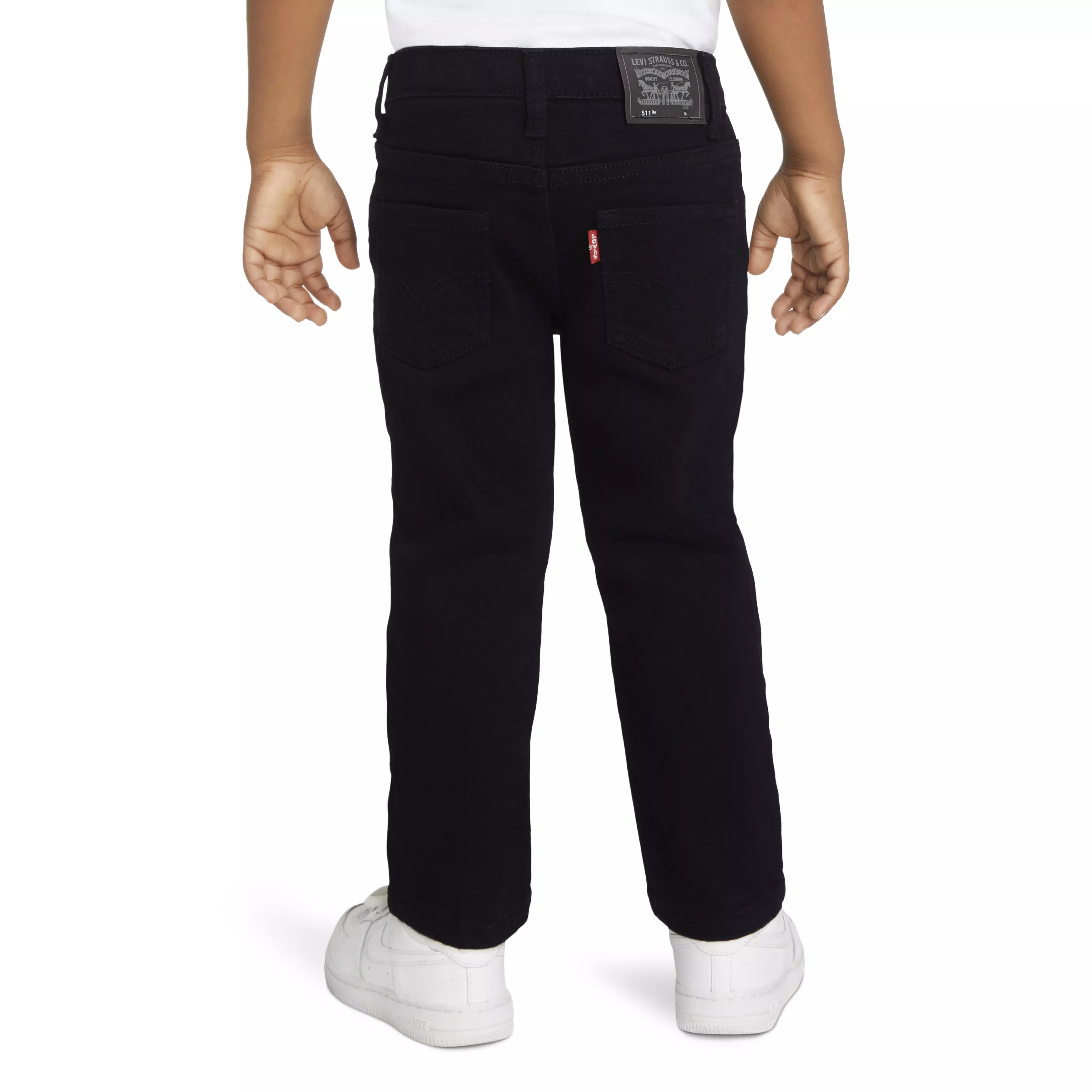 Levi's 511 Eco-Soft Performance Slim Fit Wash Toddler Boys' Black Denim Straight Jeans - Black - BLACK