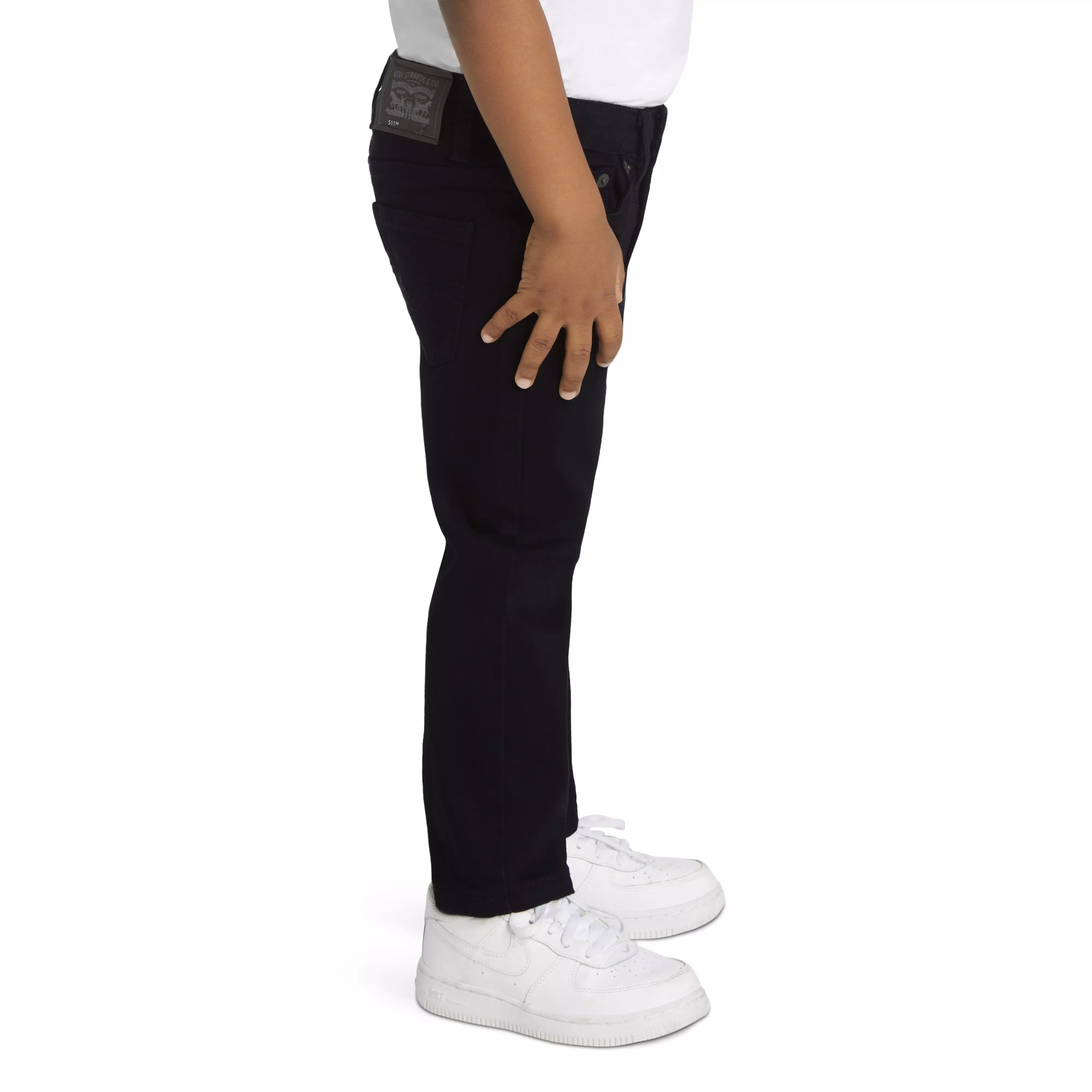 Levi's 511 Eco-Soft Performance Slim Fit Black Wash Toddler Boys' Black Denim Straight Jeans - BLACK