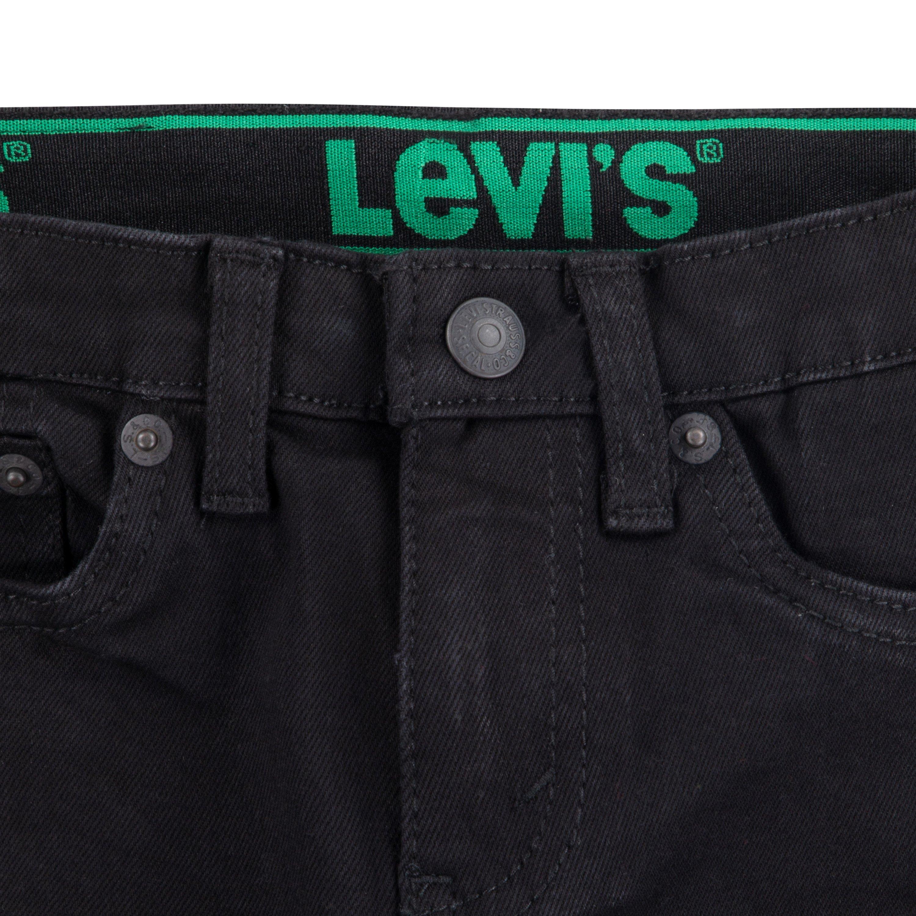 Levi's 511 Eco-Soft Performance Slim Fit Black Wash Toddler Boys' Black Denim Straight Jeans - BLACK Thumbnail View 4