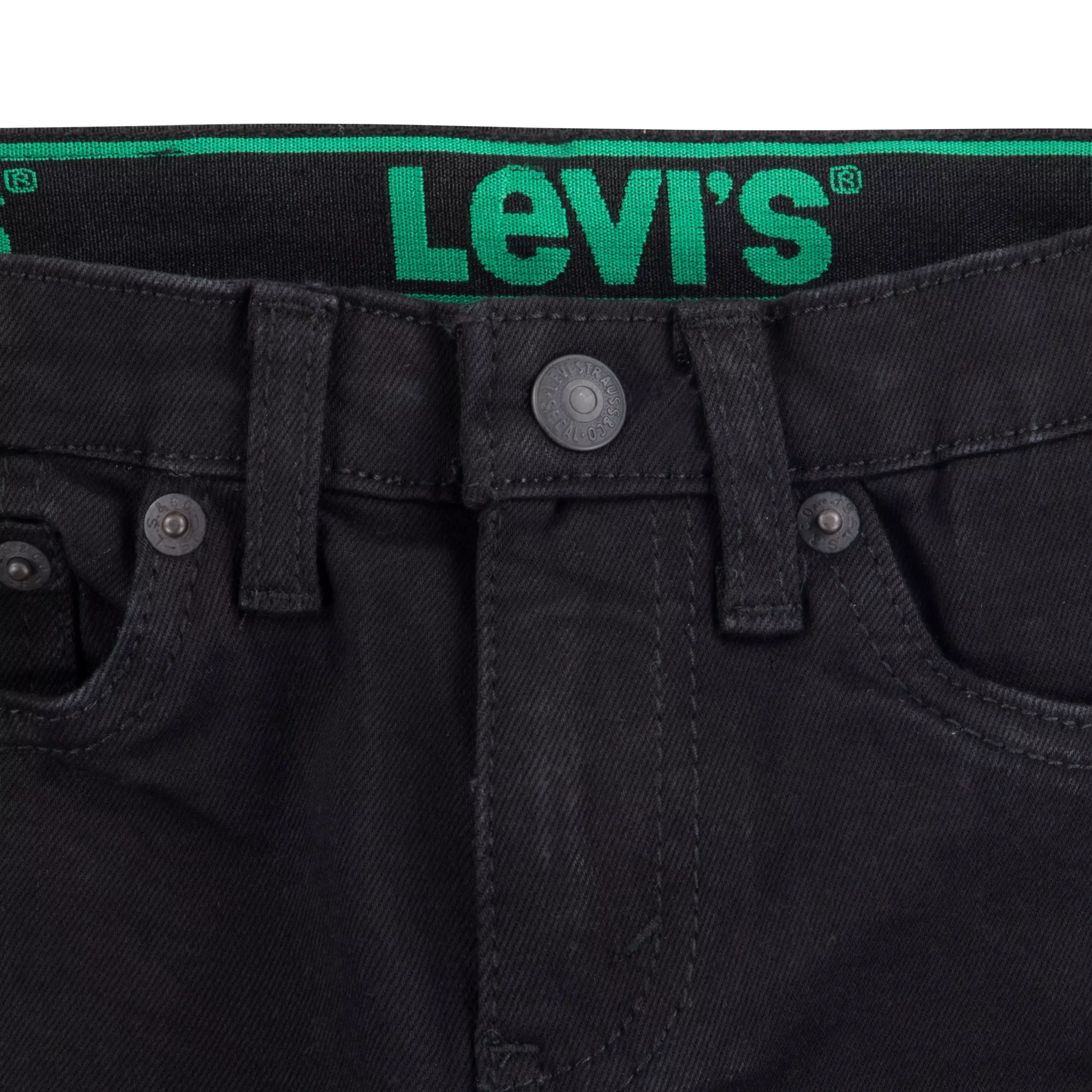 Levi's 511 Eco-Soft Performance Slim Fit Wash Toddler Boys' Black Denim Straight Jeans - Black - BLACK