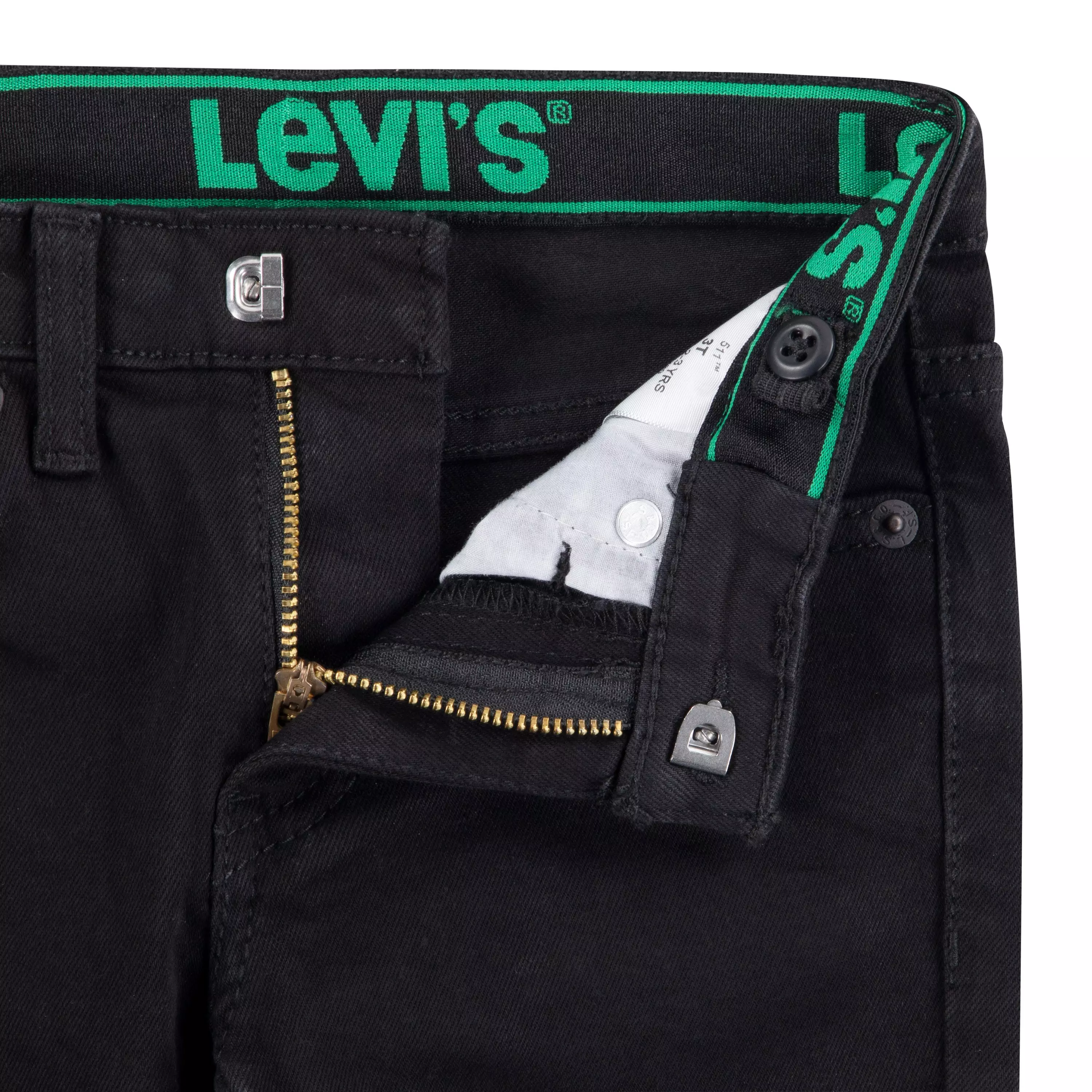 Levi's 511 Eco-Soft Performance Slim Fit Wash Toddler Boys' Black Denim Straight Jeans - Black - BLACK