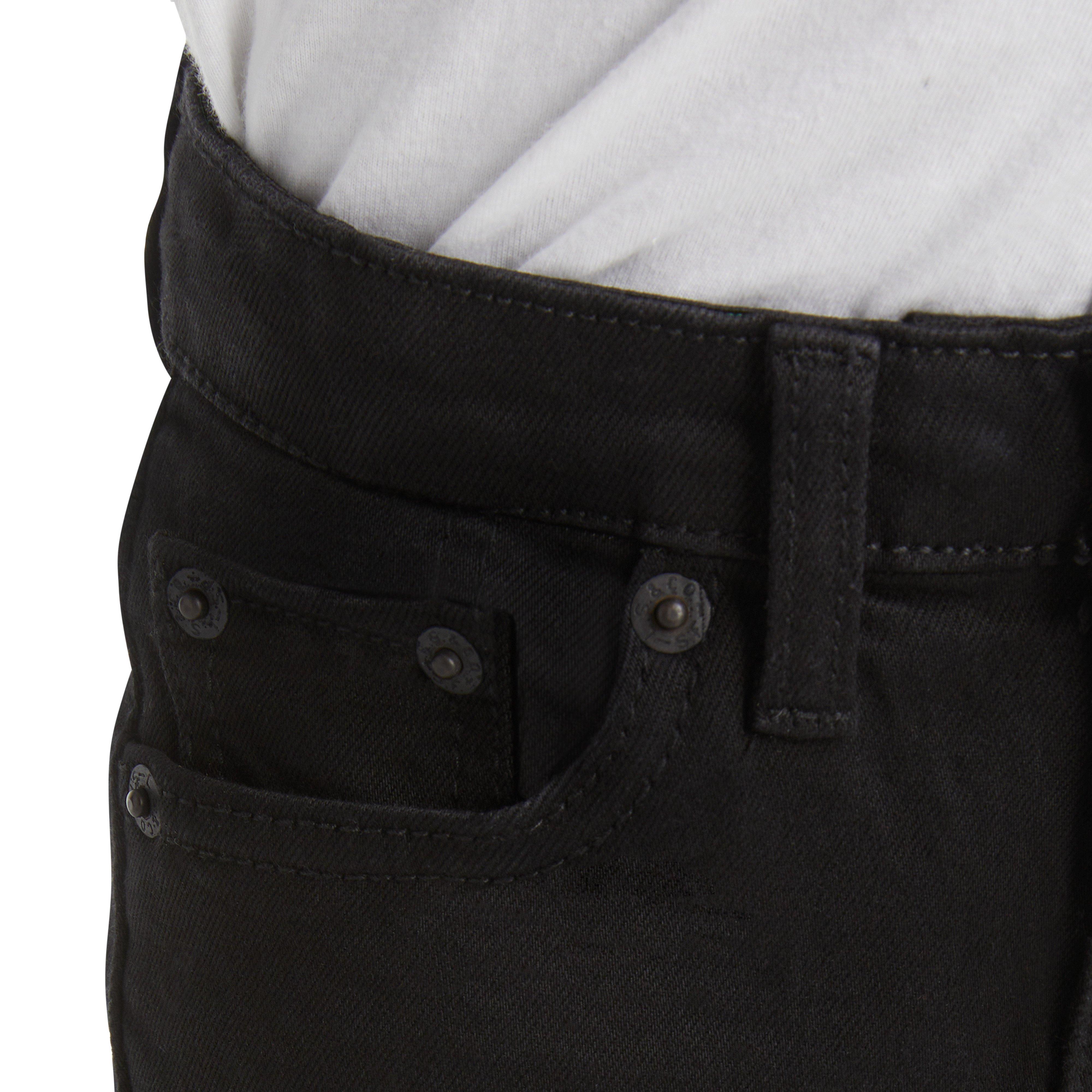 Levi's 511 Eco-Soft Performance Slim Fit Black Wash Toddler Boys' Black Denim Straight Jeans - BLACK Thumbnail View 6