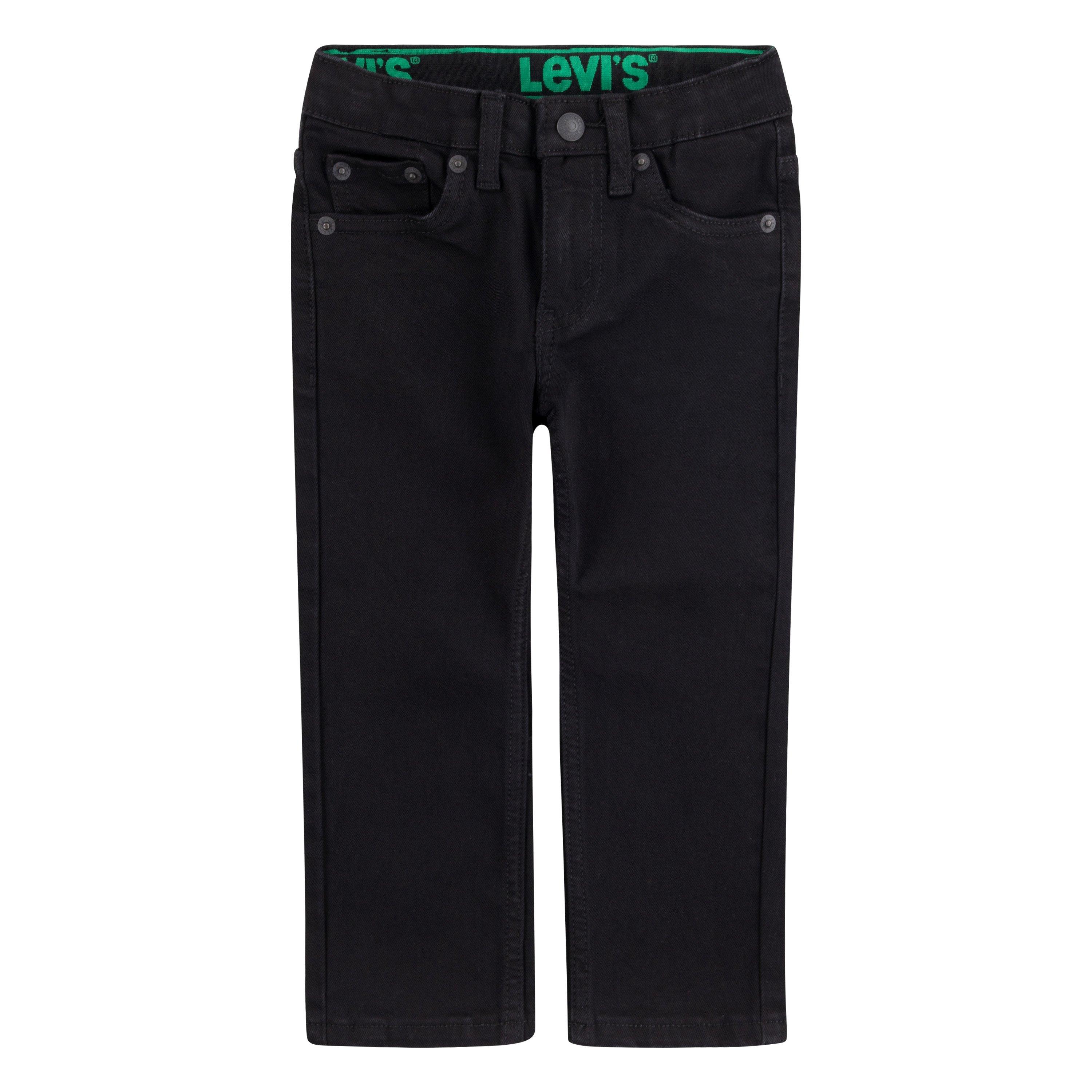 Levi's 511 Eco-Soft Performance Slim Fit Black Wash Toddler Boys' Black Denim Straight Jeans - BLACK Thumbnail View 8