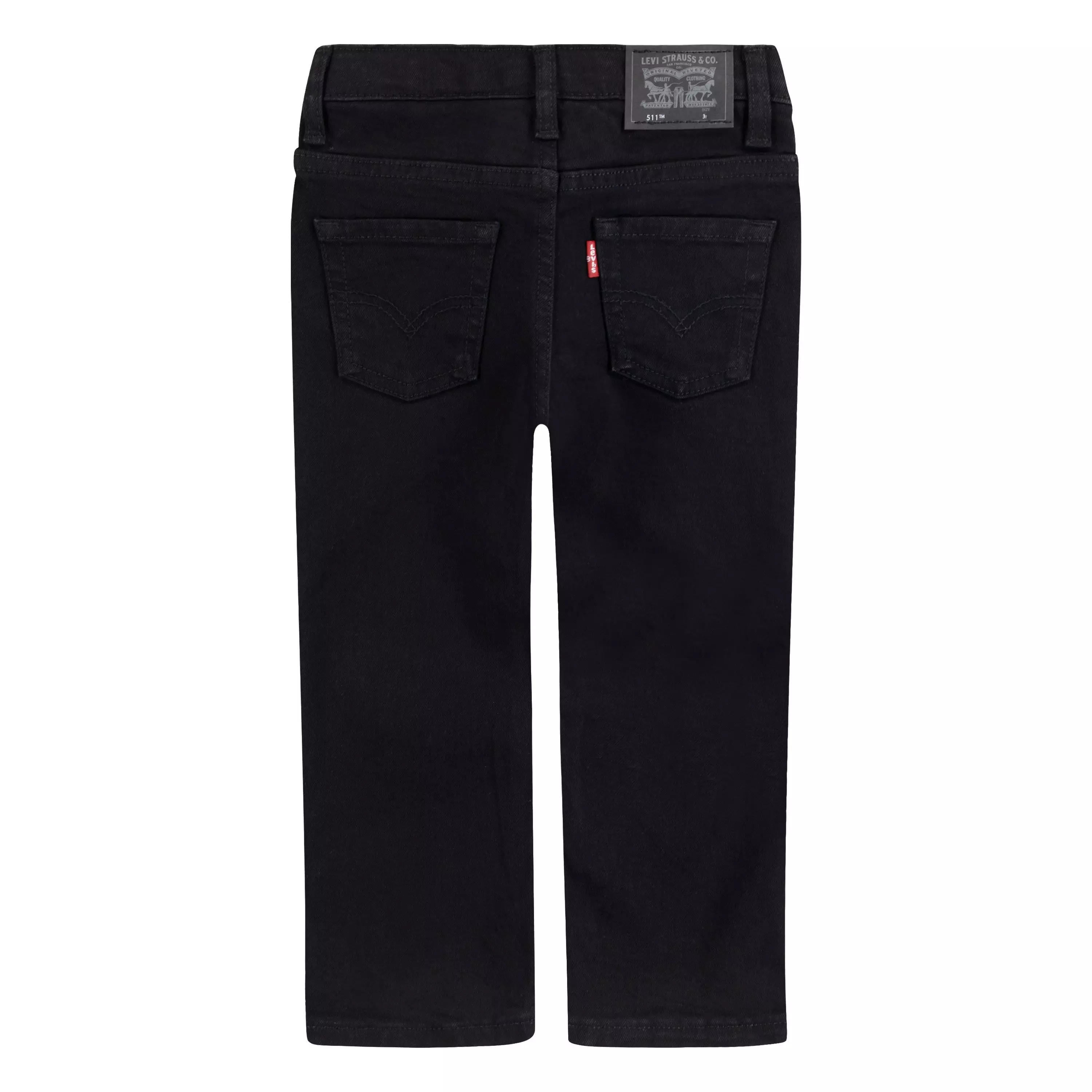 Levi's 511 Eco-Soft Performance Slim Fit Wash Toddler Boys' Black Denim Straight Jeans - Black - BLACK