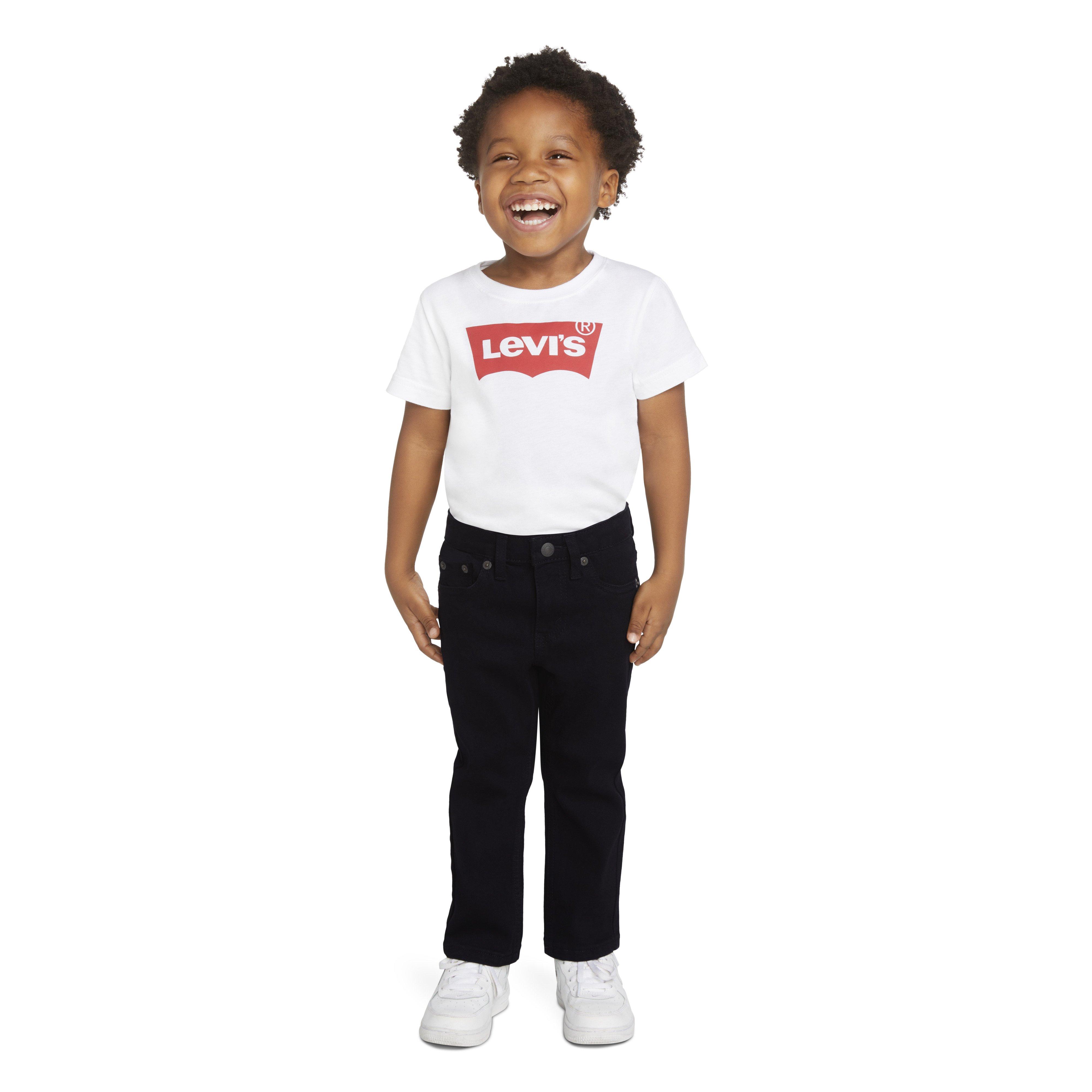 Levi's 511 Eco-Soft Performance Slim Fit Wash Toddler Boys' Black Denim Straight Jeans - Black - BLACK Thumbnail View 10