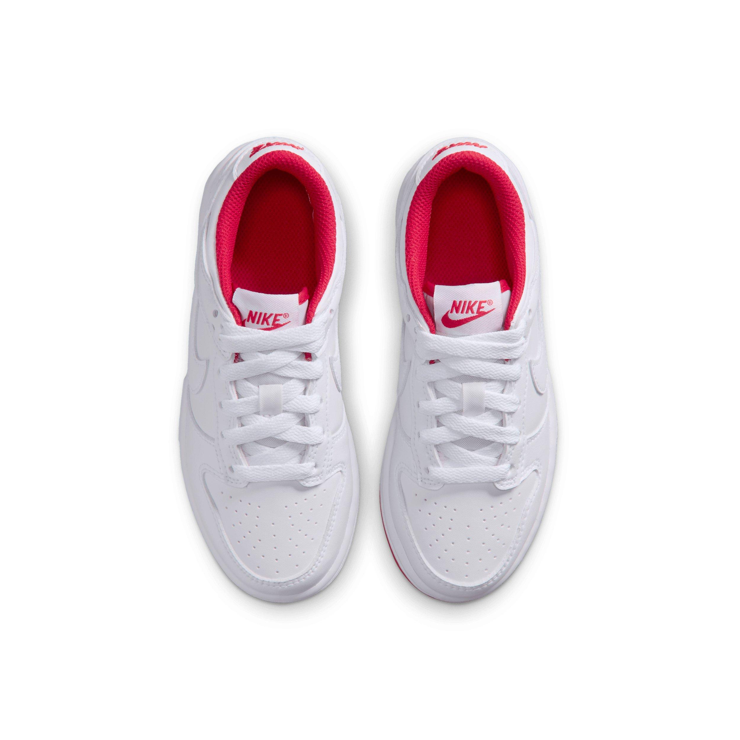 Nike Dunk Low Preschool Boys' "White/University Red/White" Shoe