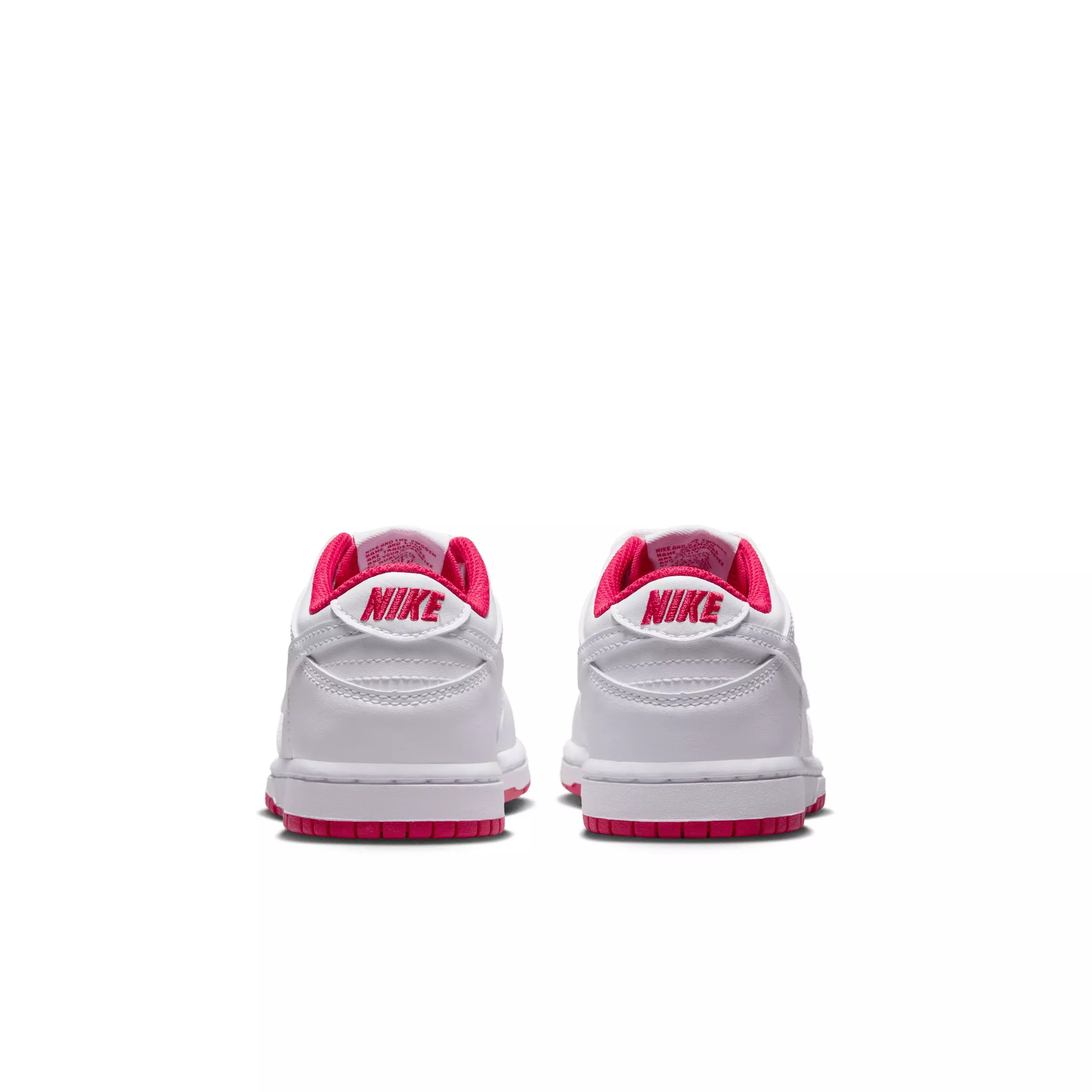Nike Dunk Low "White/University Red/White" Preschool Boys' Shoe - WHITE/RED/WHITE