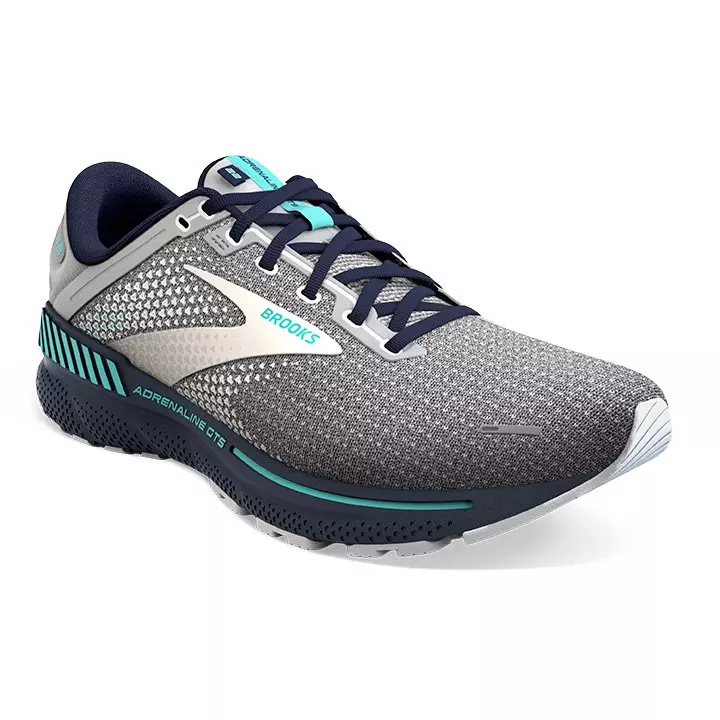 Brooks Adrenaline GTS 22 "Grey/Silver/Mint" Women's Running Shoe - GREY/SILVER/MINT
