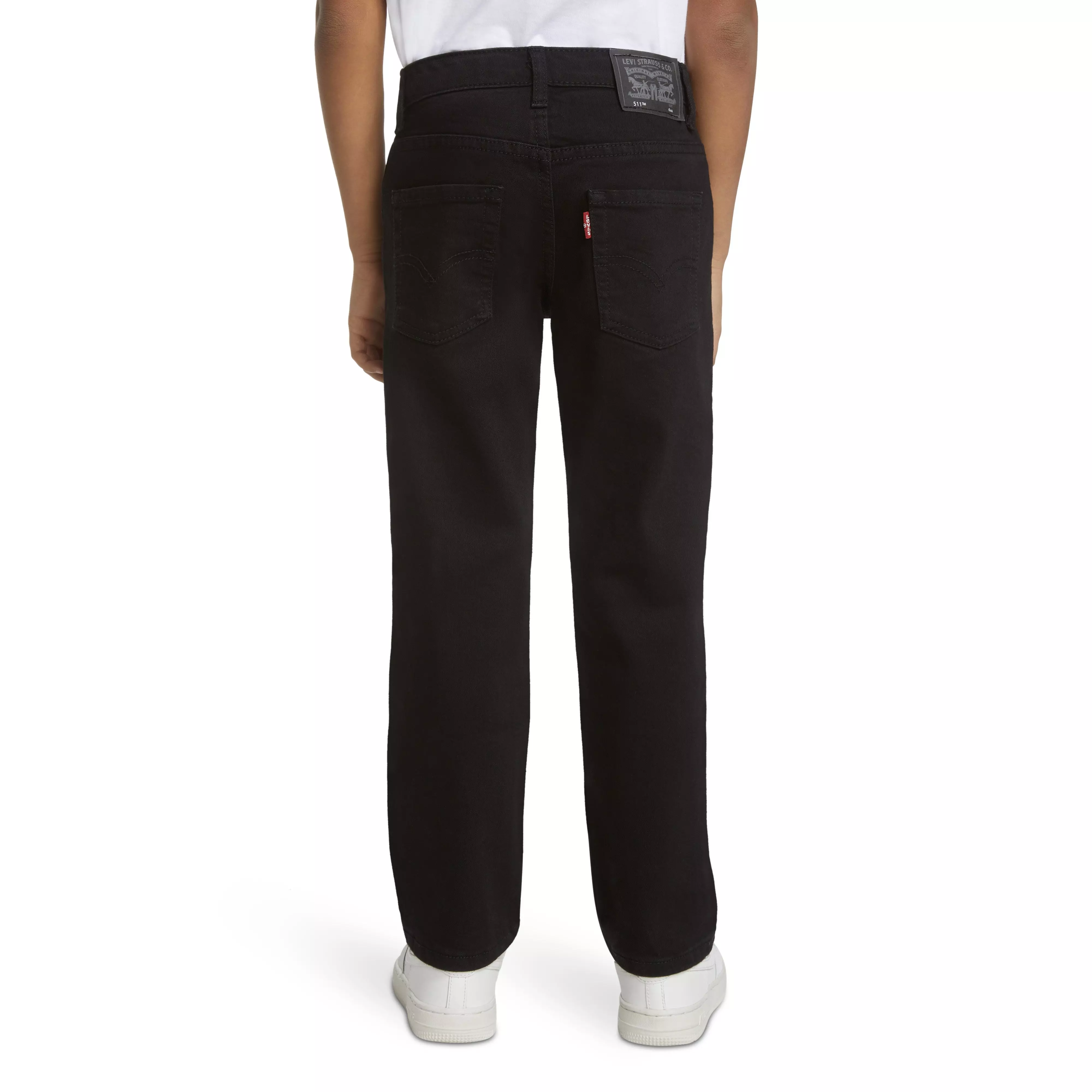 Levi's Little Boys' 511 Eco-Soft Performance Slim Fit Black Wash Denim Straight Jeans - BLACK