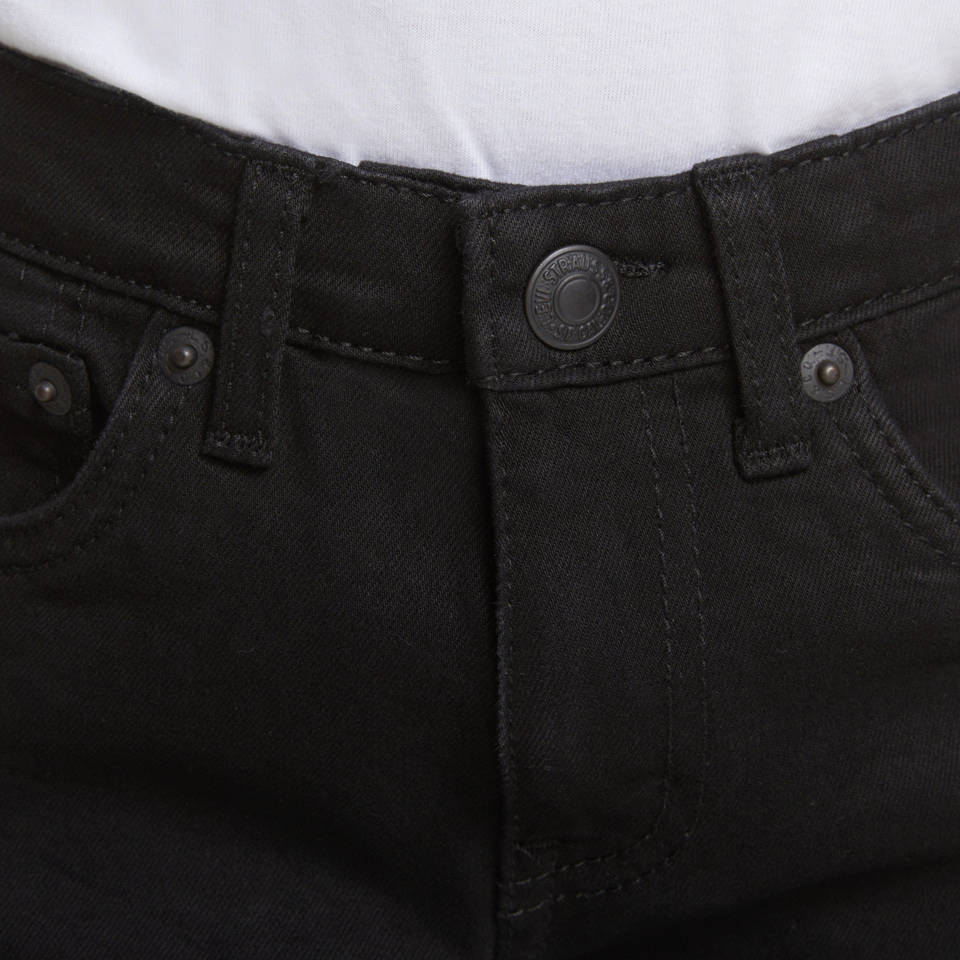 Levi's Little Boys' 511 Eco-Soft Performance Slim Fit Black Wash Denim Straight Jeans - BLACK Thumbnail View 4