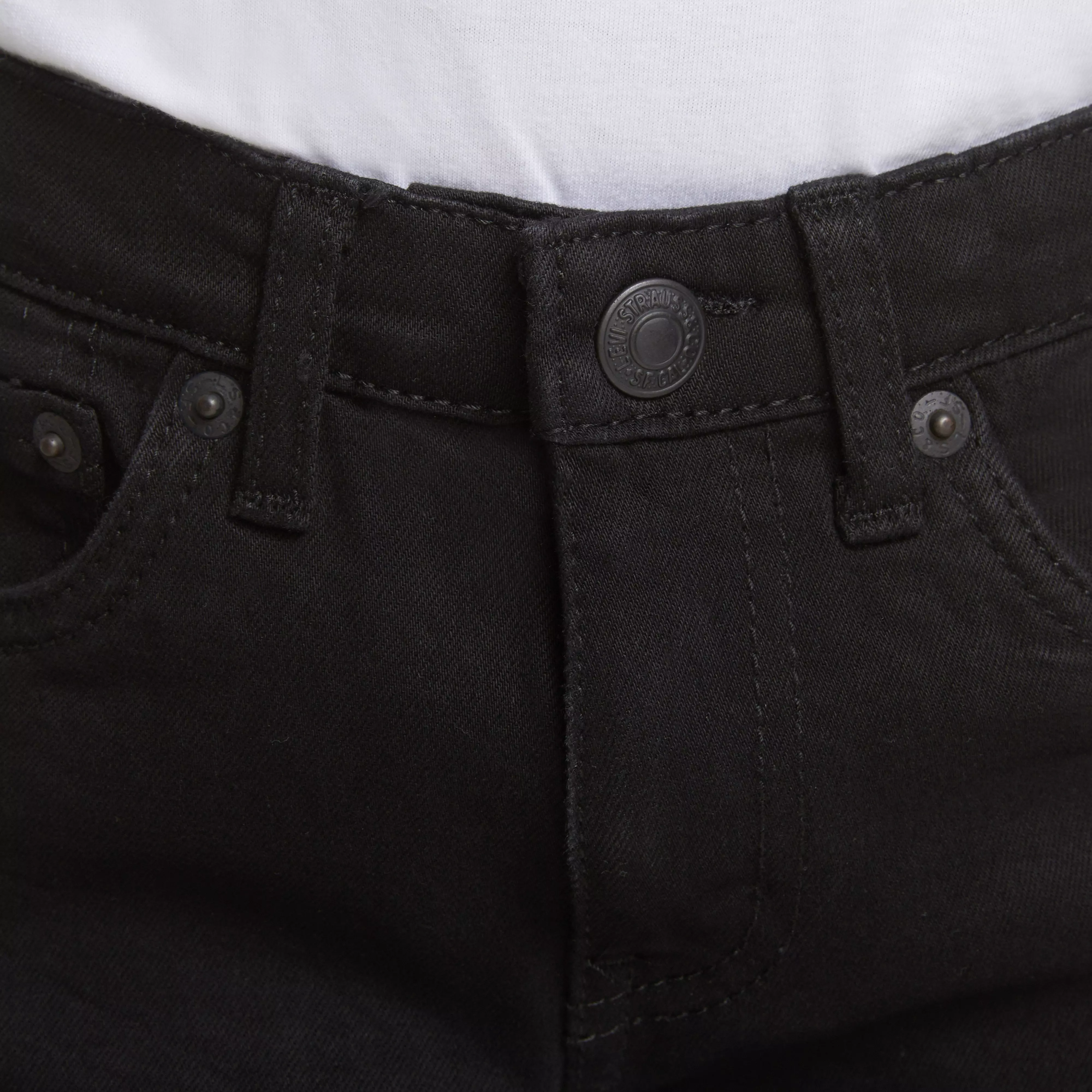 Levi's Little Boys' 511 Eco-Soft Performance Slim Fit Black Wash Denim Straight Jeans - BLACK