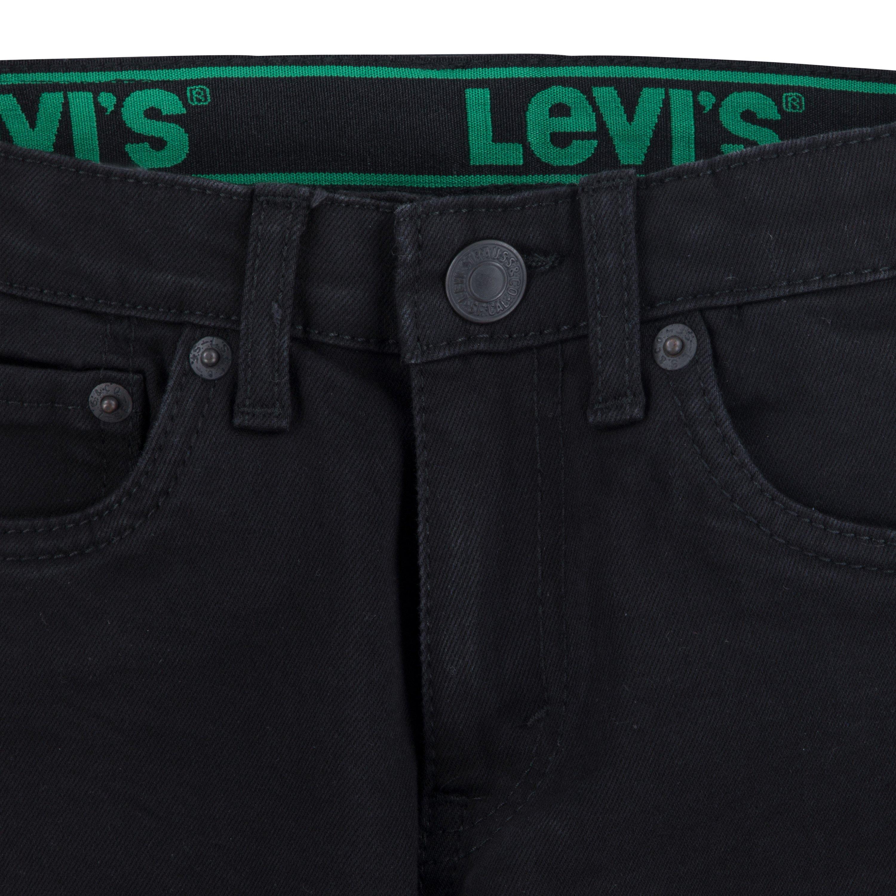 Levi's Little Boys' 511 Eco-Soft Performance Slim Fit Black Wash Denim Straight Jeans - BLACK Thumbnail View 5