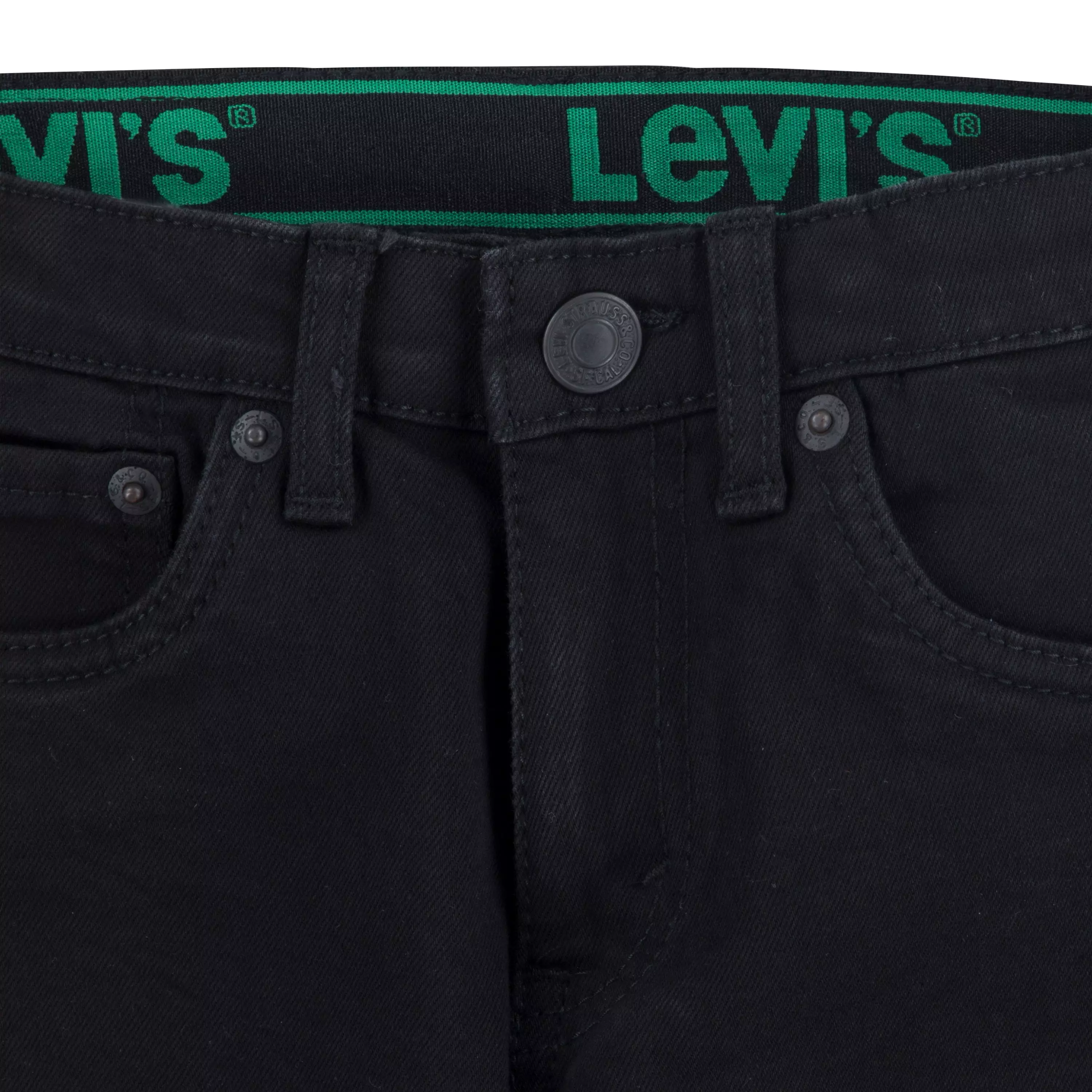 Levi's Little Boys' 511 Eco-Soft Performance Slim Fit Black Wash Denim Straight Jeans - BLACK