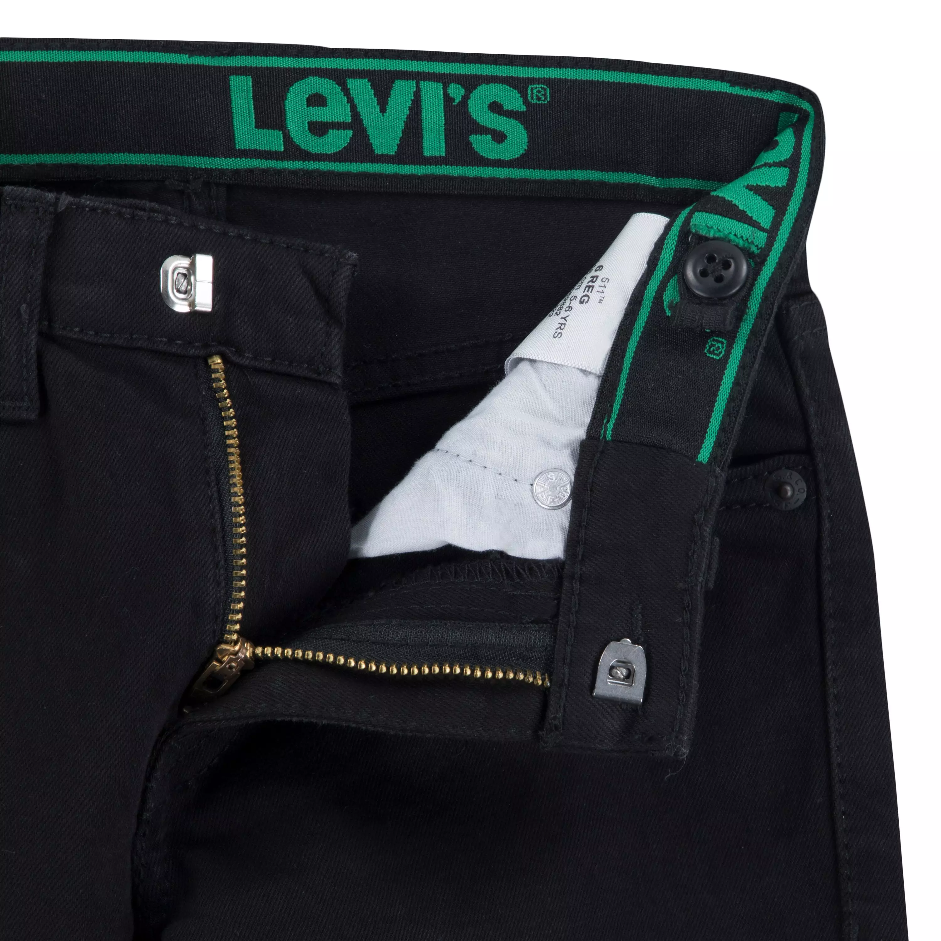 Levi's Little Boys' 511 Eco-Soft Performance Slim Fit Black Wash Denim Straight Jeans - BLACK