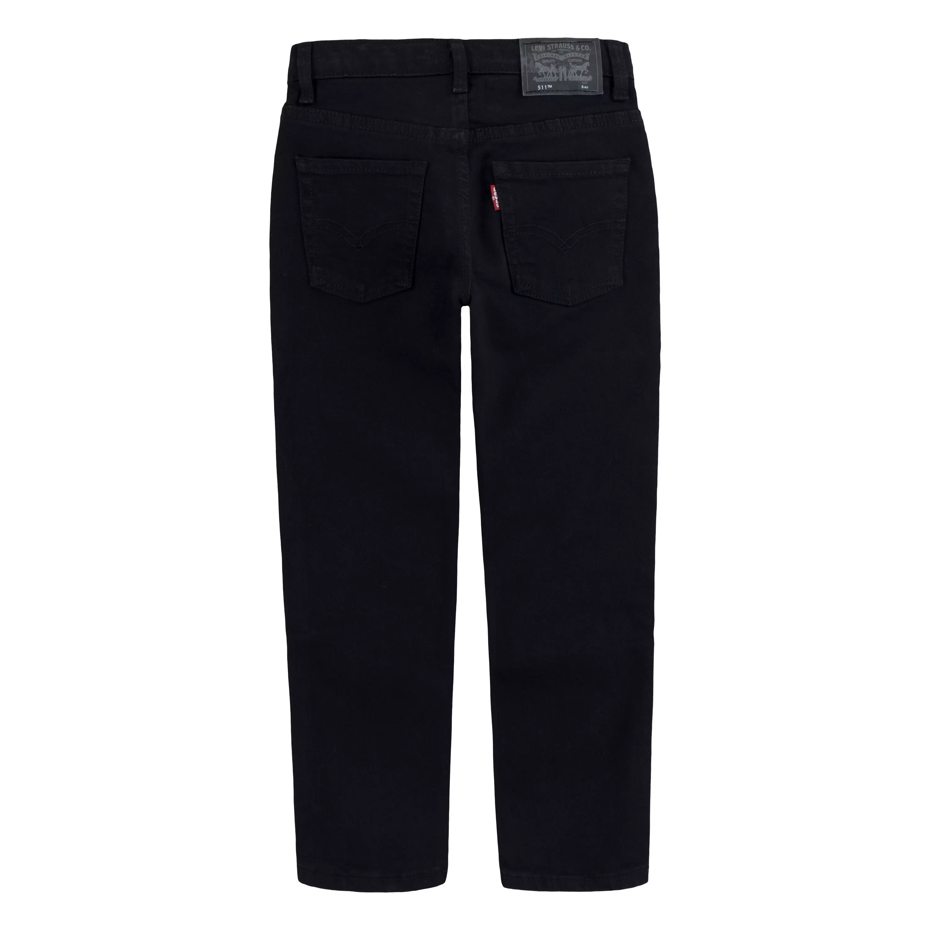 Levi's Little Boys' 511 Eco-Soft Performance Slim Fit Black Wash Denim Straight Jeans - BLACK