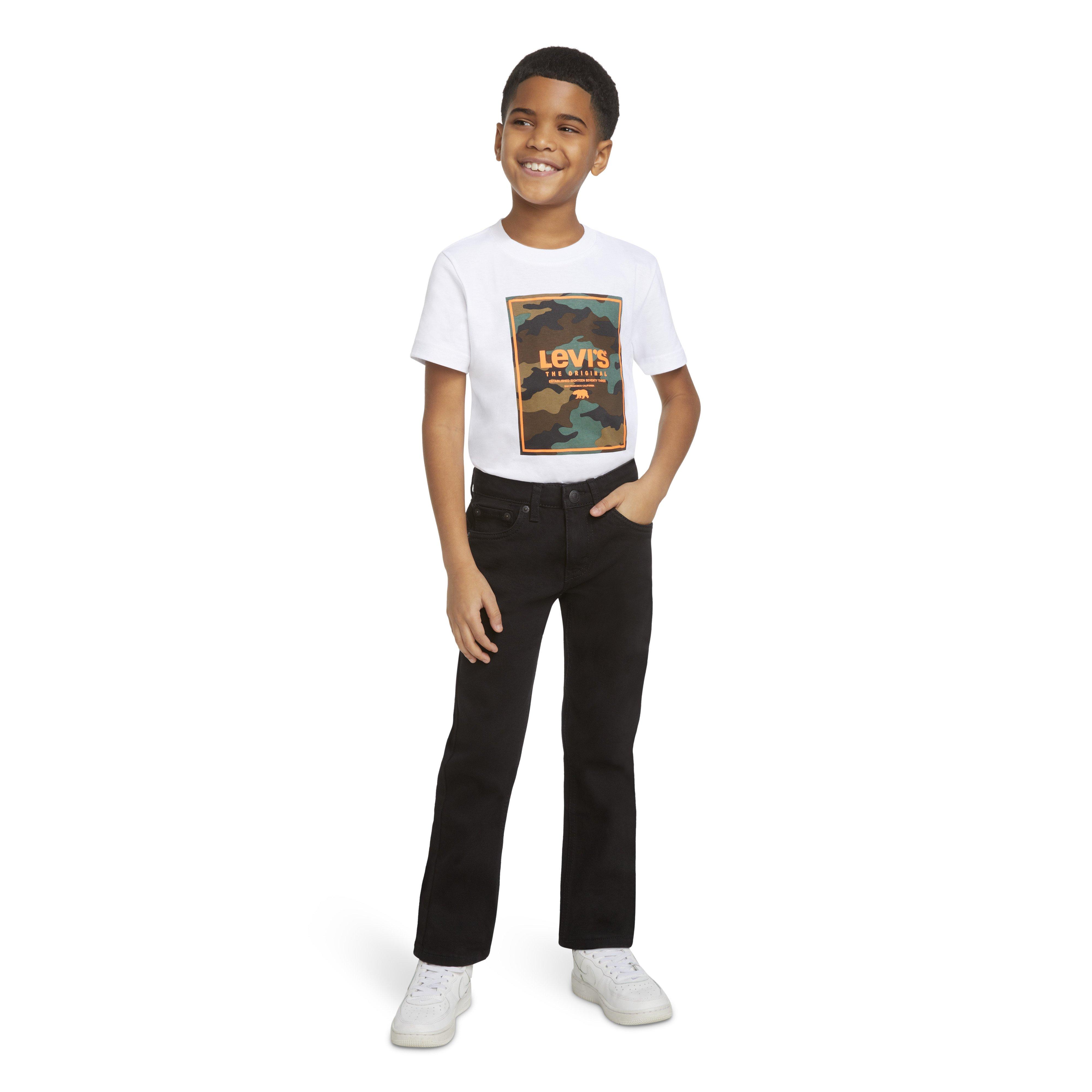 Levi's Little Boys' 511 Eco-Soft Performance Slim Fit Black Wash Denim Straight Jeans - BLACK Thumbnail View 10