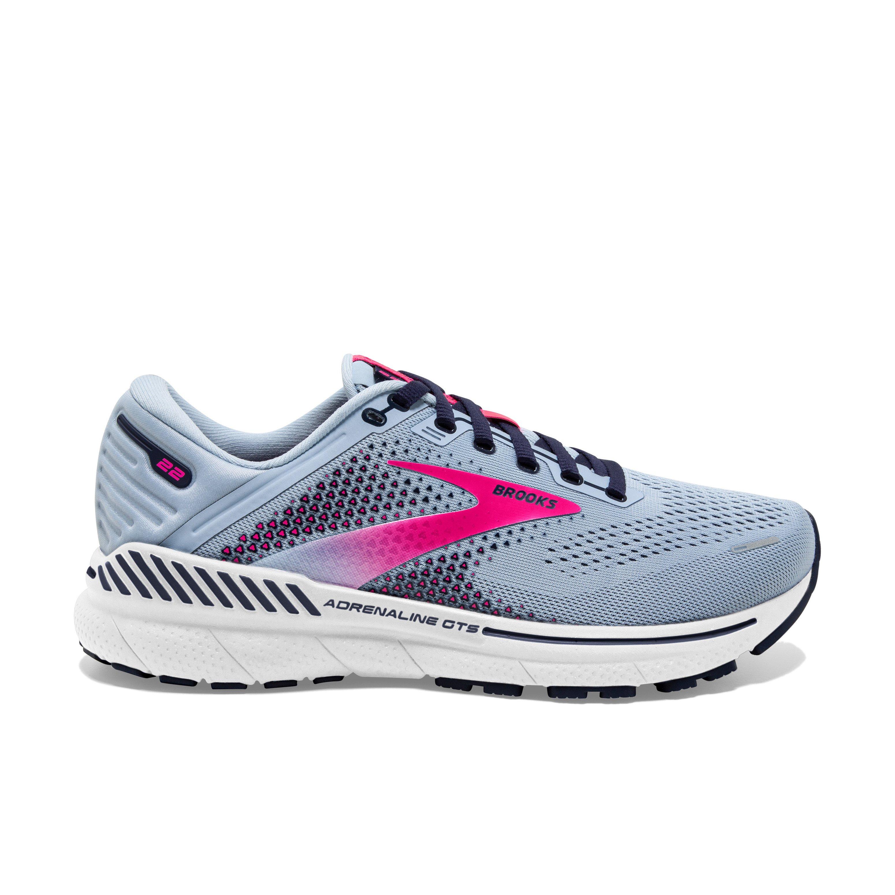 Brooks Adrenaline GTS 22 "Light Blue/Pink" Women's Running Shoe - LT BLUE/PINK Thumbnail View 1
