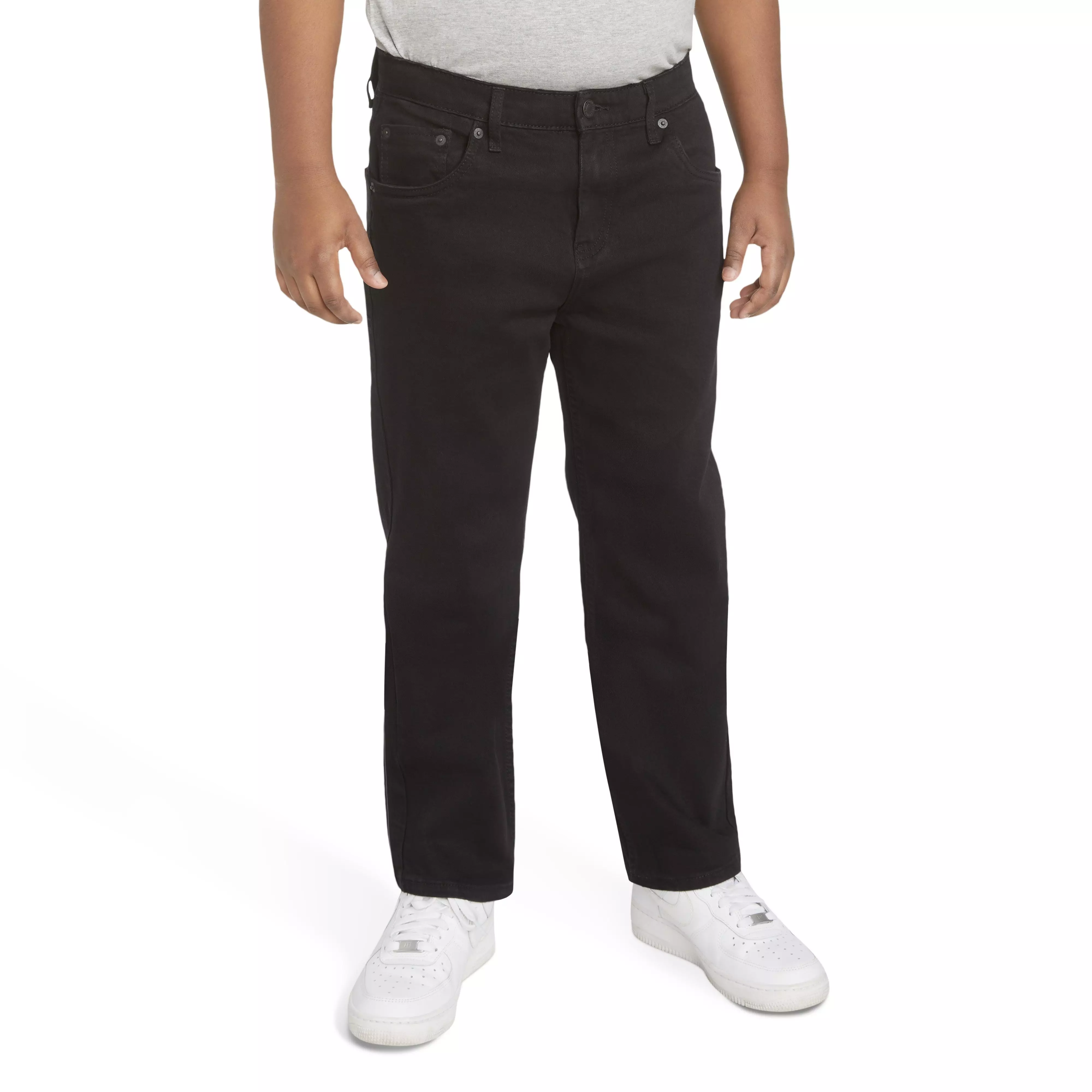 Levi's Big Boys' 511 Eco-Soft Performance Slim Fit Black Wash Denim Straight Jeans - BLACK