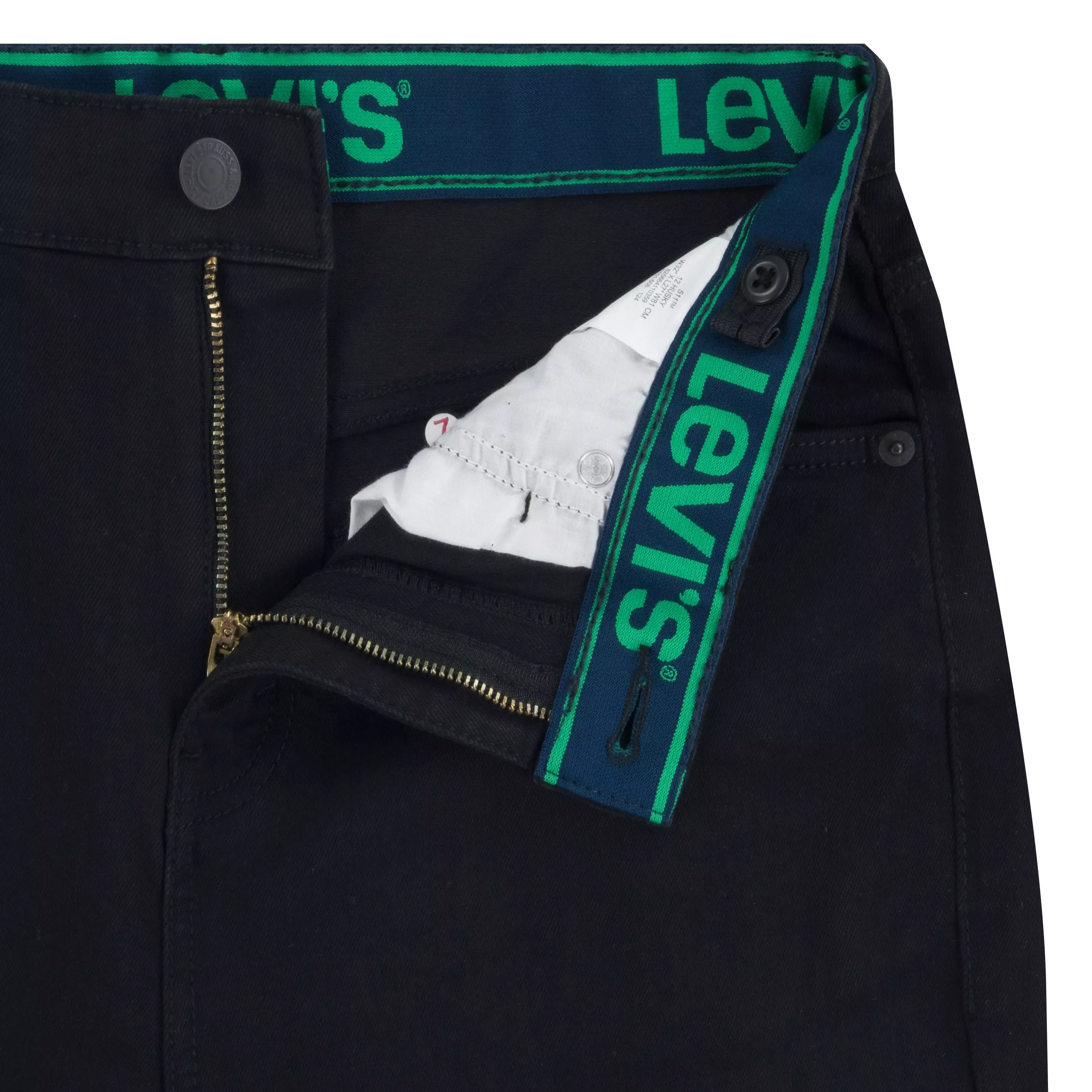 Levi's Big Boys' 511 Eco-Soft Performance Slim Fit Black Wash Denim Straight Jeans - BLACK