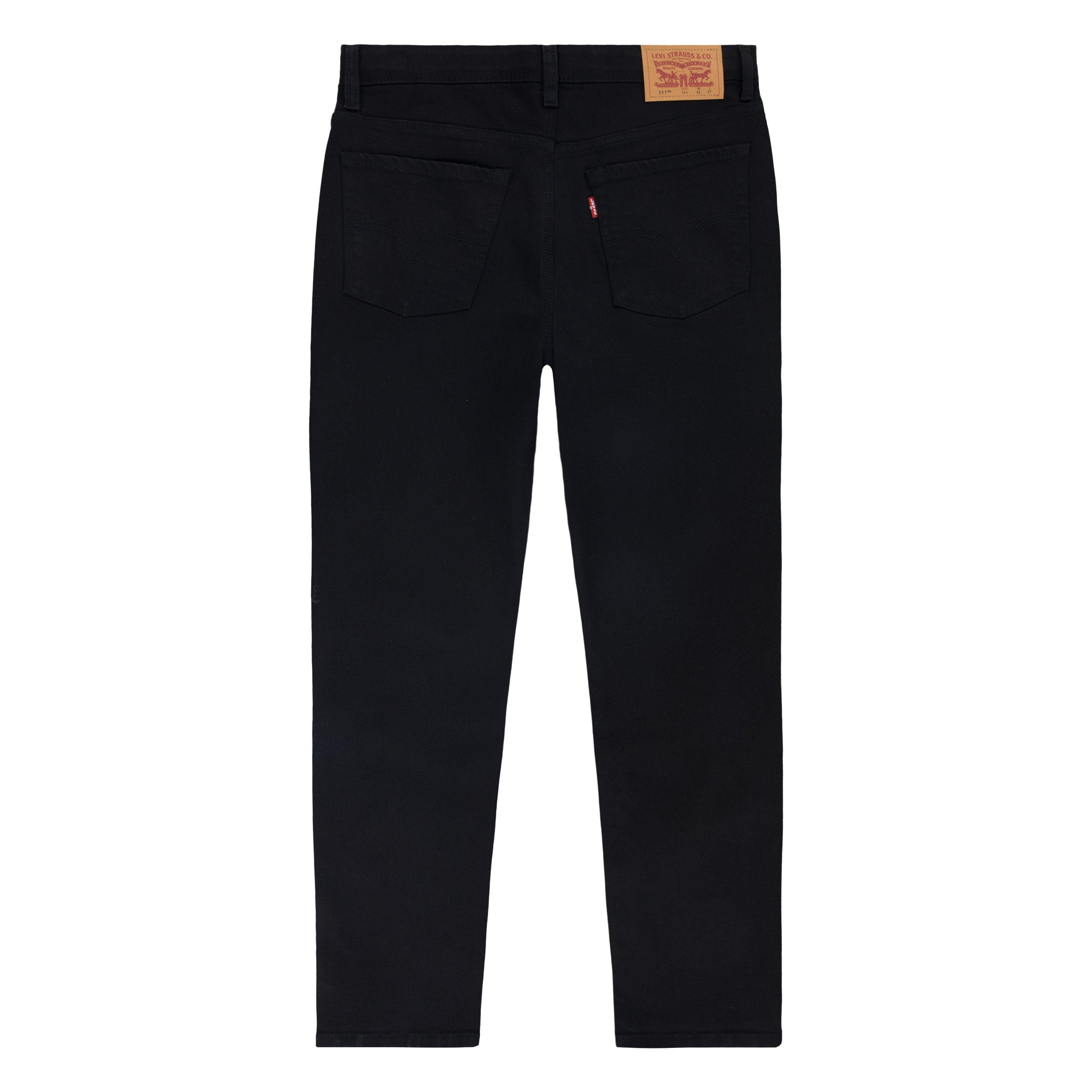 Levi's 511 Eco-Soft Performance Slim Fit Black Wash Big Boys' Black Denim Straight Jeans