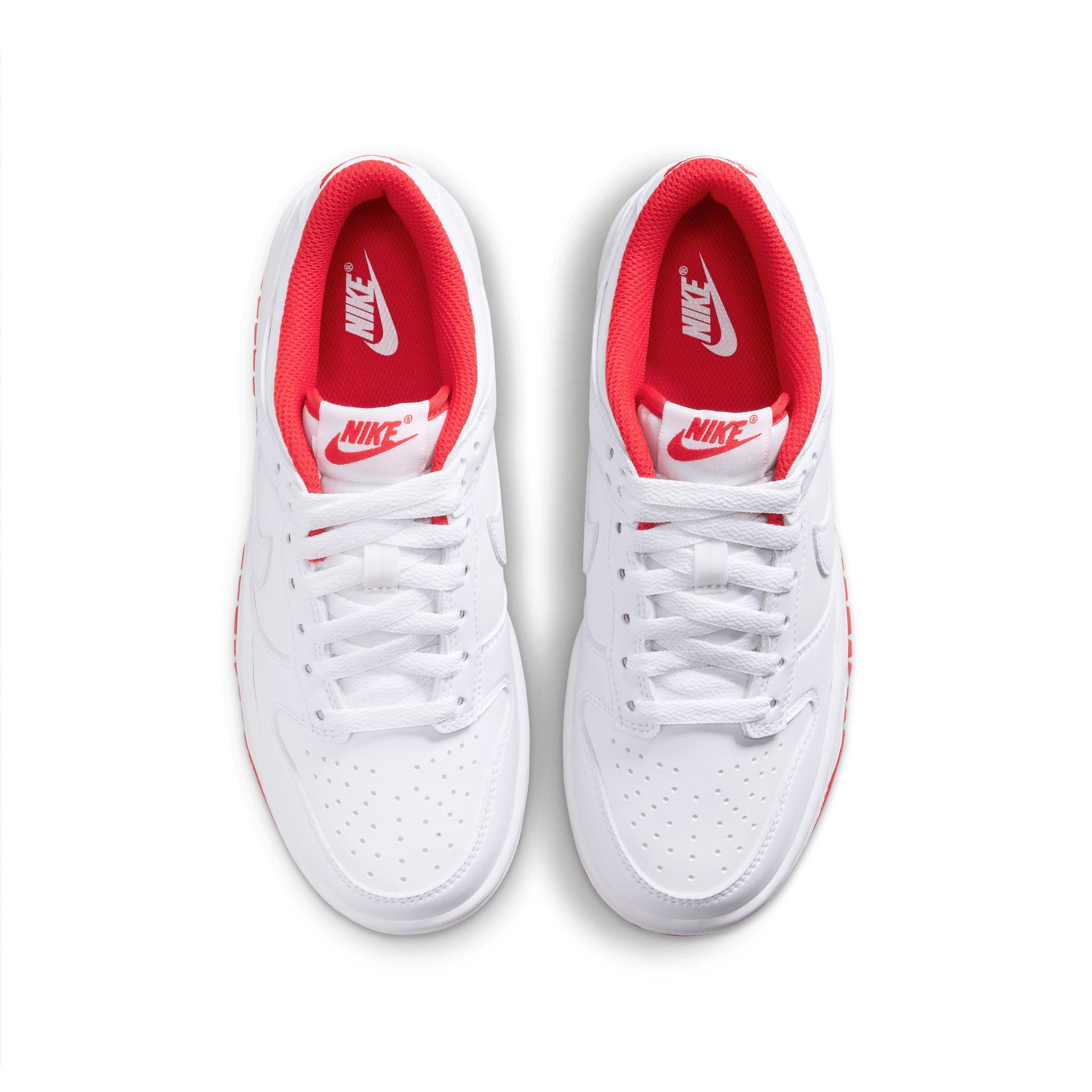Nike Dunk Low Grade School Boys' "White/University Red/White" Shoe