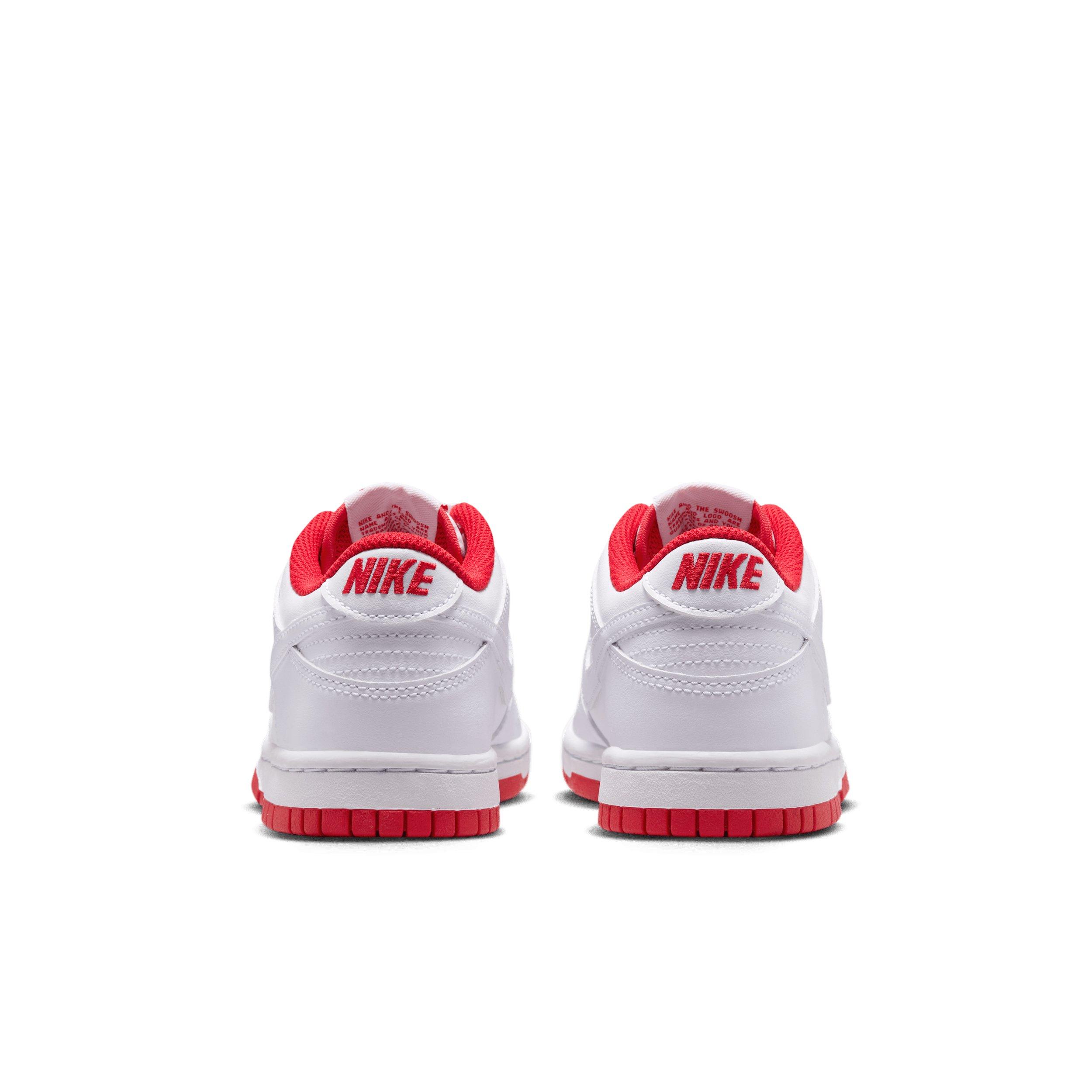 Nike Dunk Low Grade School Boys' "White/University Red/White" Shoe