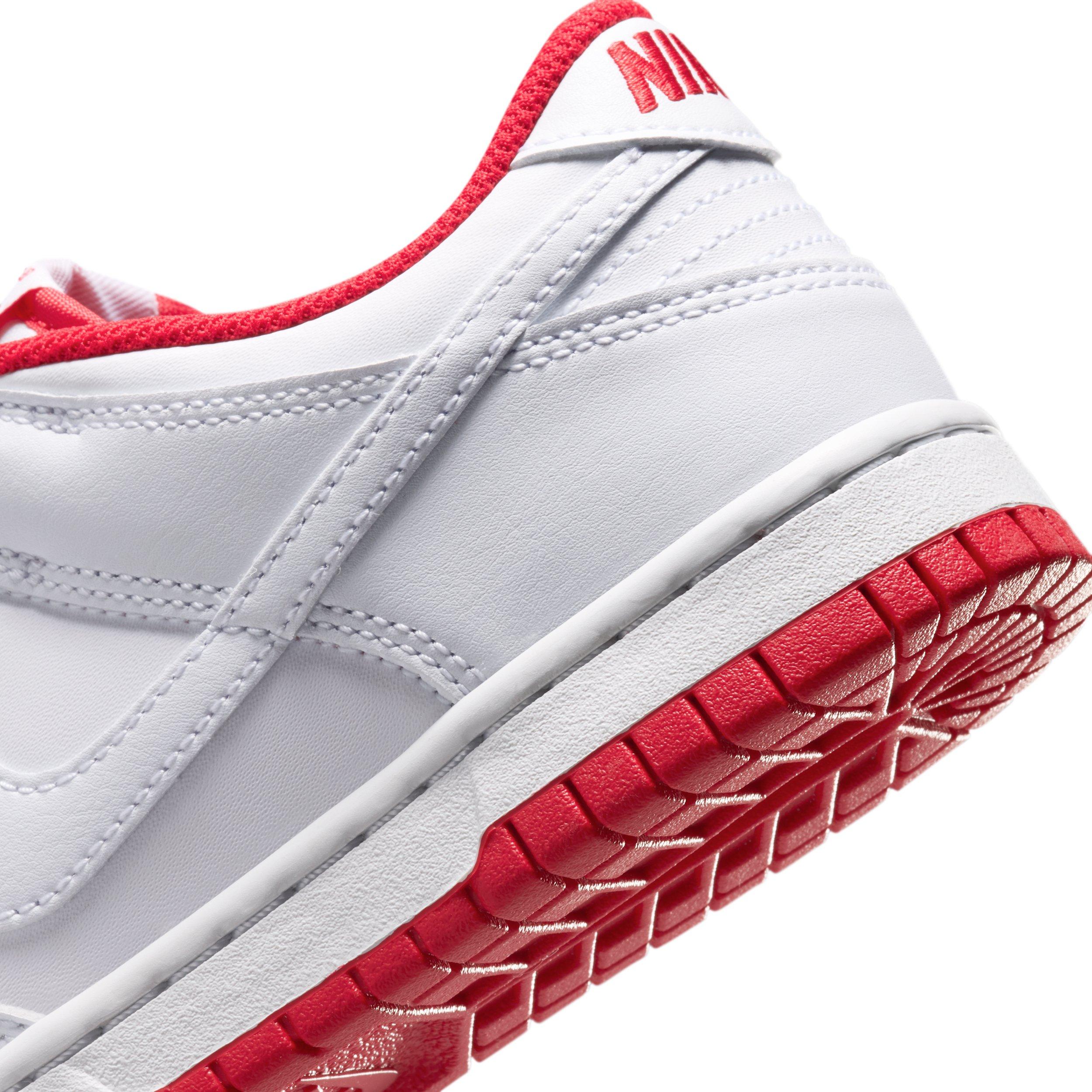 Nike Dunk Low Grade School Boys' "White/University Red/White" Shoe